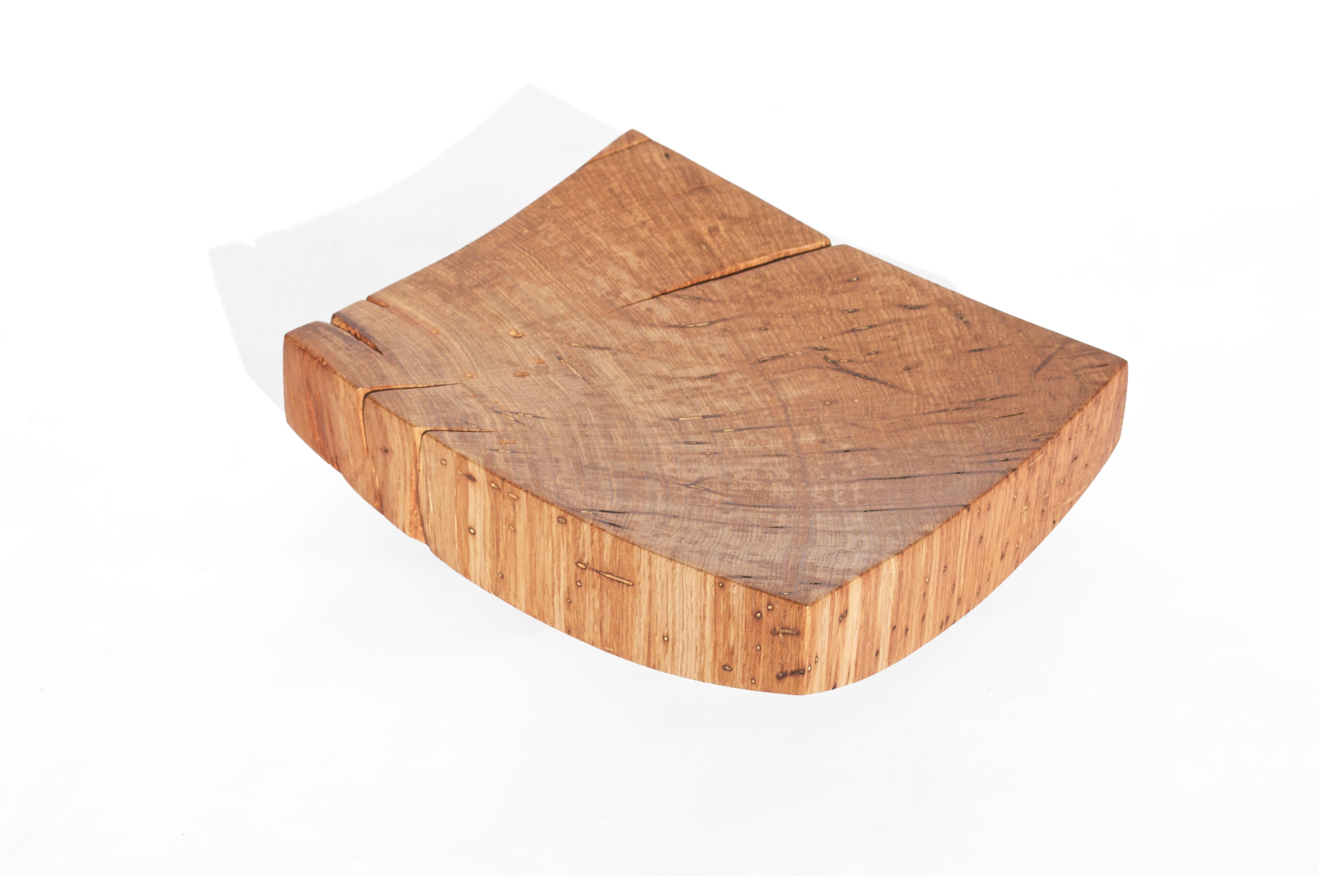 Contemporary V21064 Vessel in Natural Oak Wood by Jörg Pietschmann For Sale