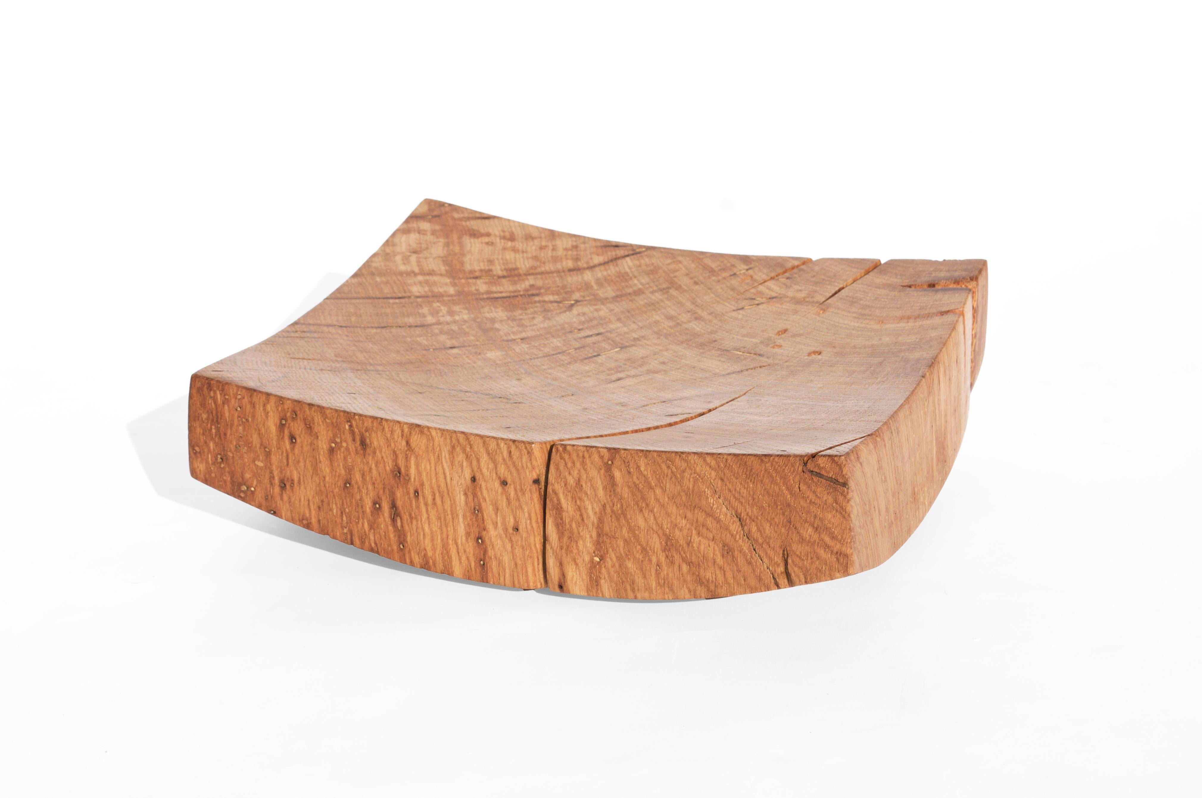 V21064 Vessel in Natural Oak Wood by Jörg Pietschmann For Sale 2
