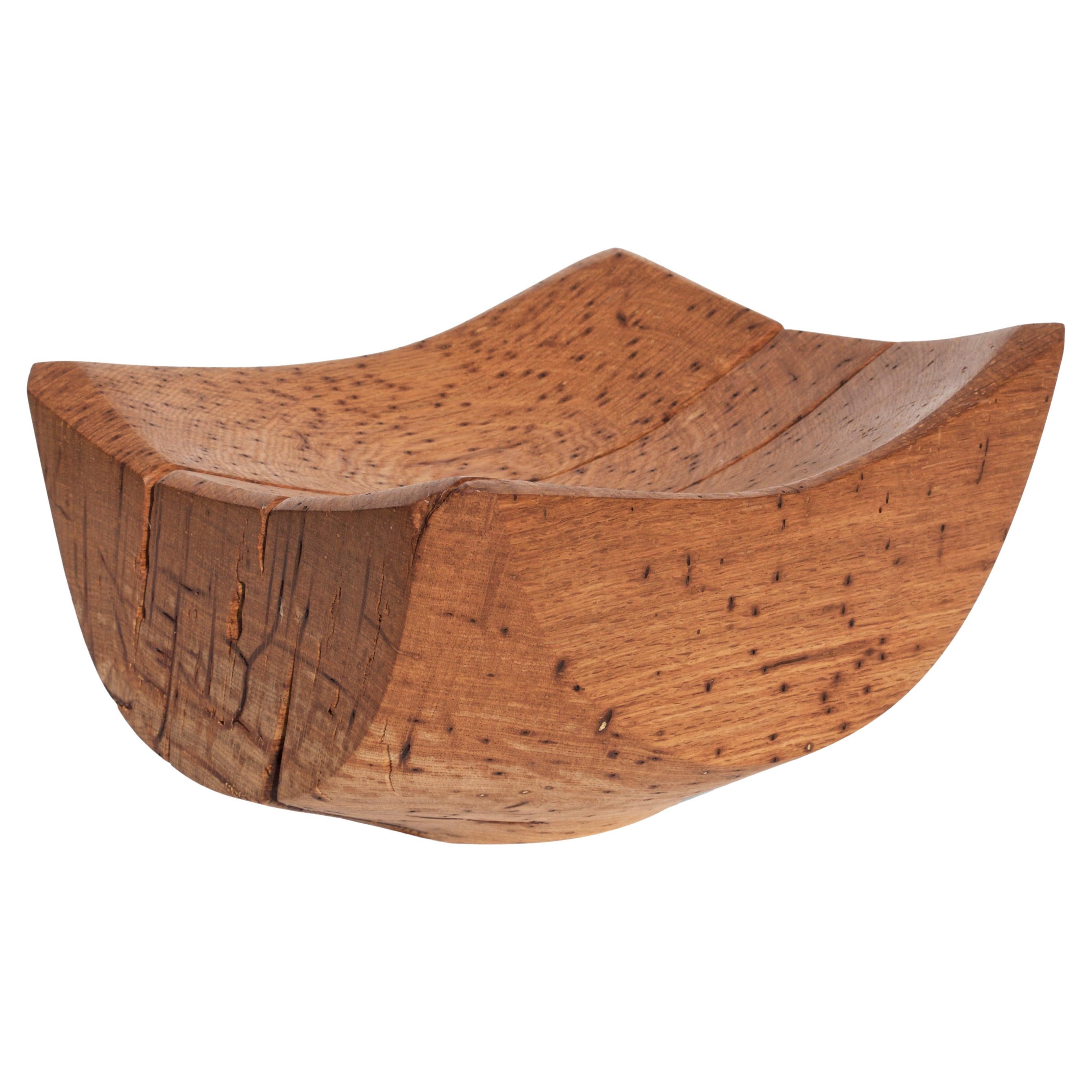 V21074 Vessel in Natural Oak Wood by Jörg Pietschmann