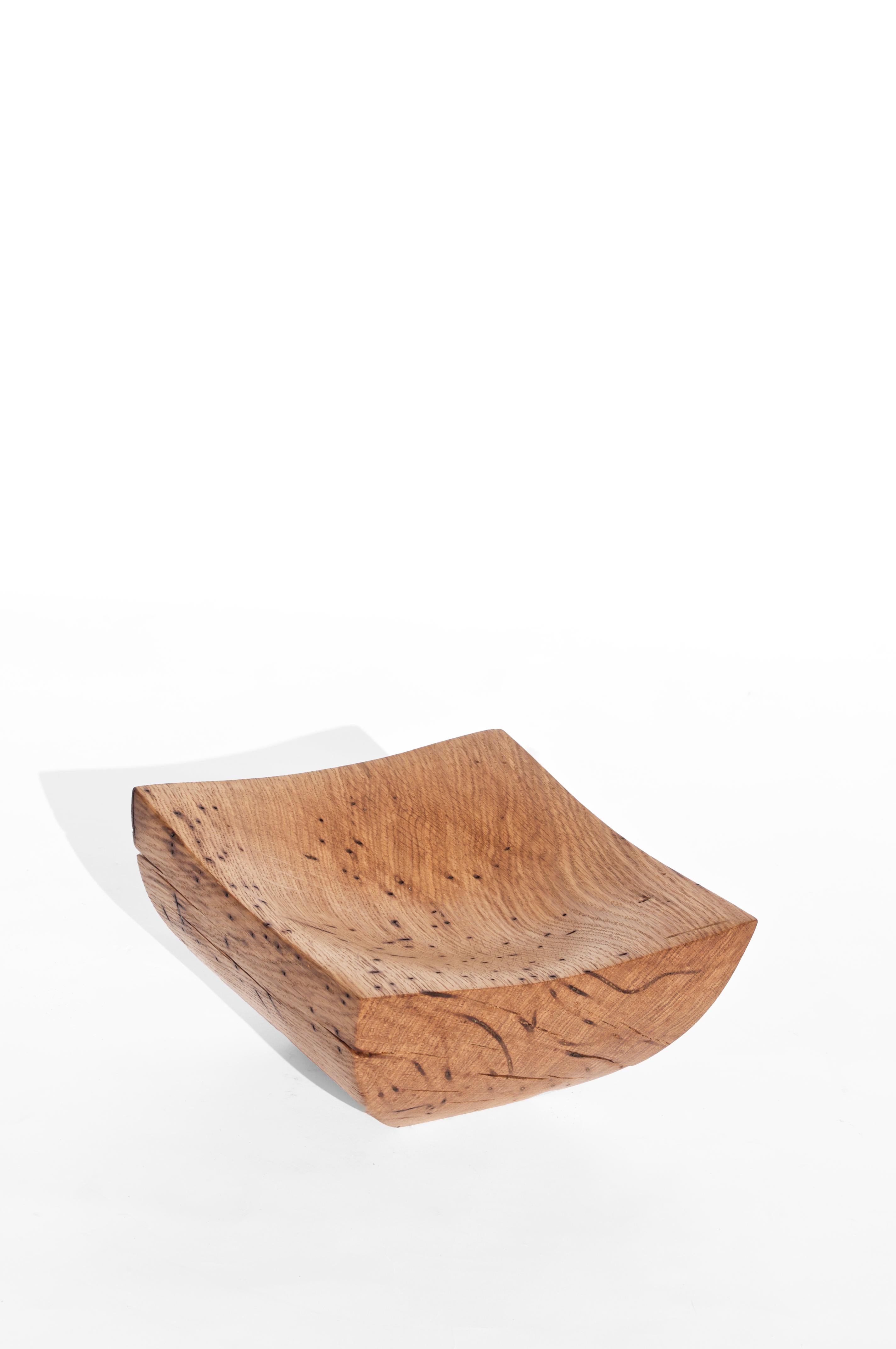 V21084 Vessel in Natural Oak Wood by Jörg Pietschmann For Sale 3