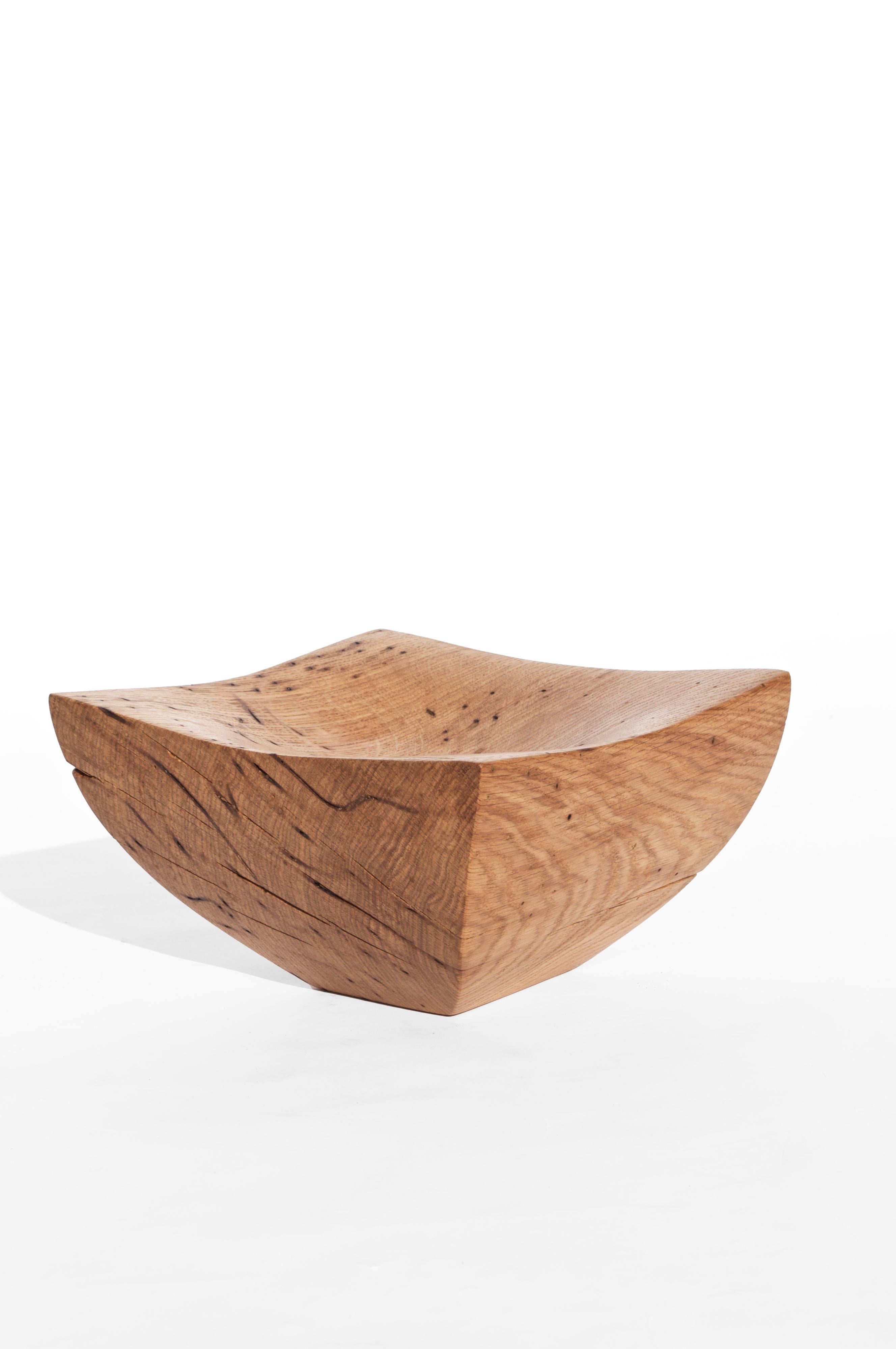 V21084 Vessel in Natural Oak Wood by Jörg Pietschmann For Sale 4