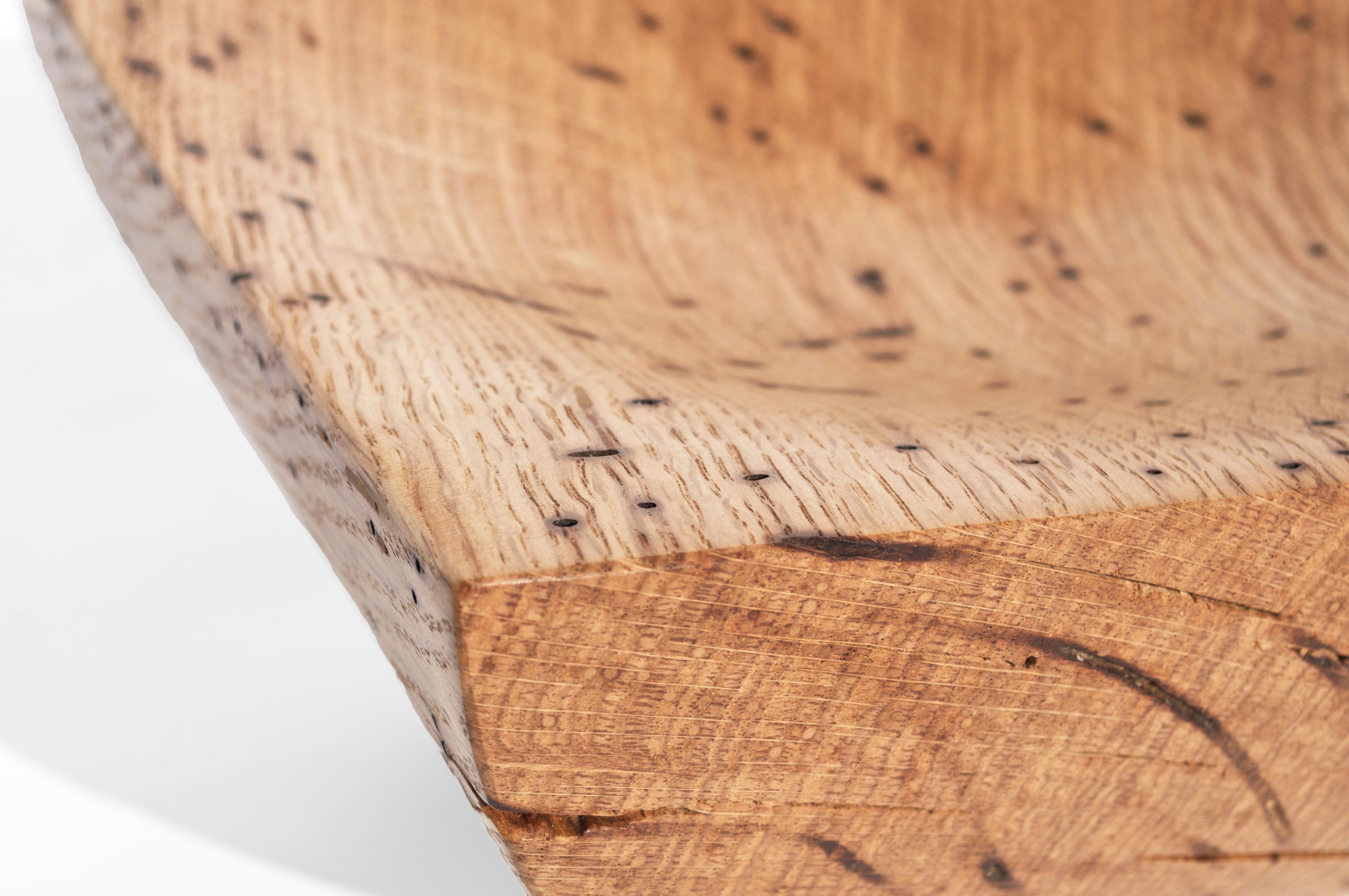 Post-Modern V21084 Vessel in Natural Oak Wood by Jörg Pietschmann For Sale