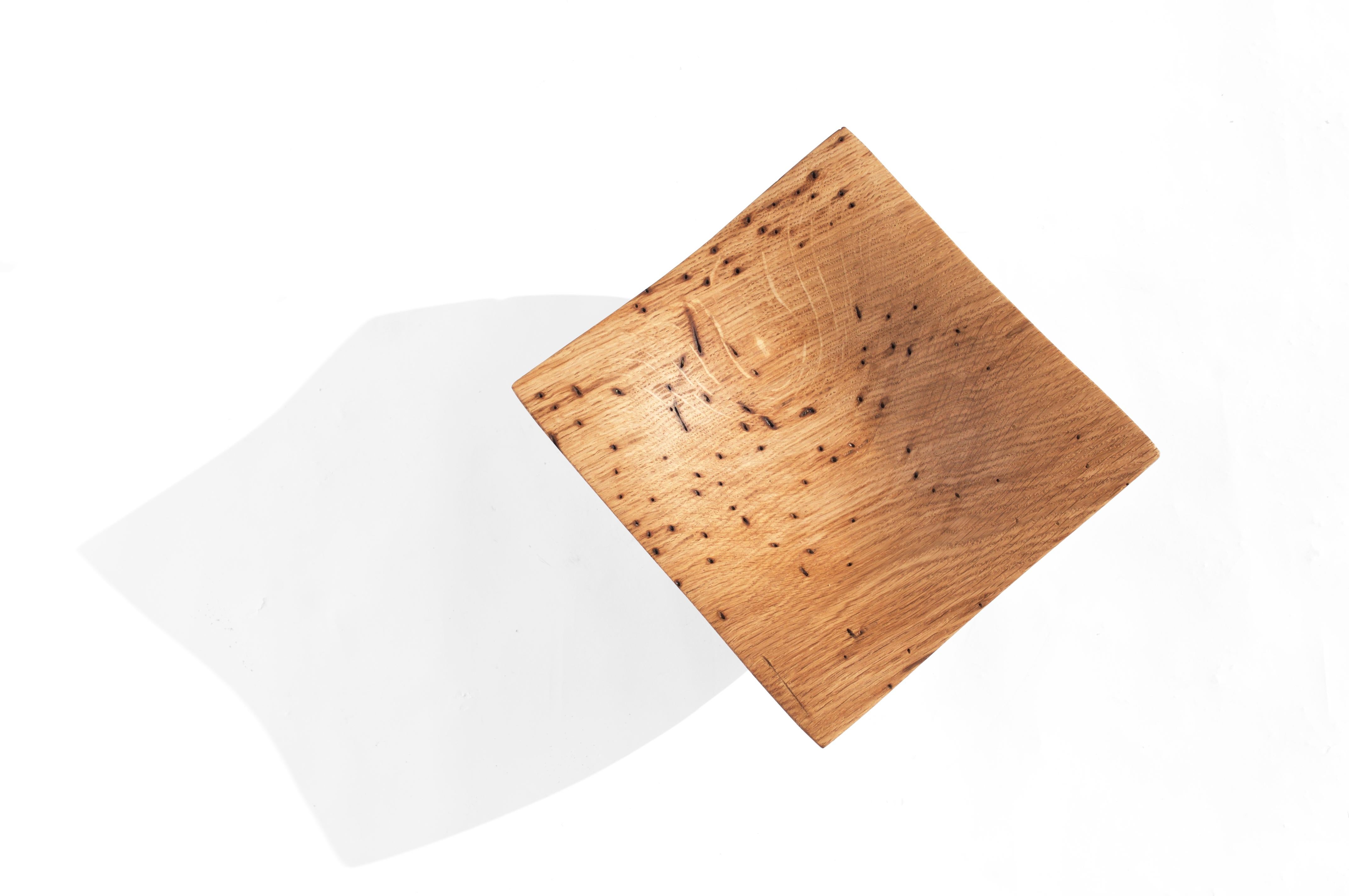 Contemporary V21084 Vessel in Natural Oak Wood by Jörg Pietschmann For Sale