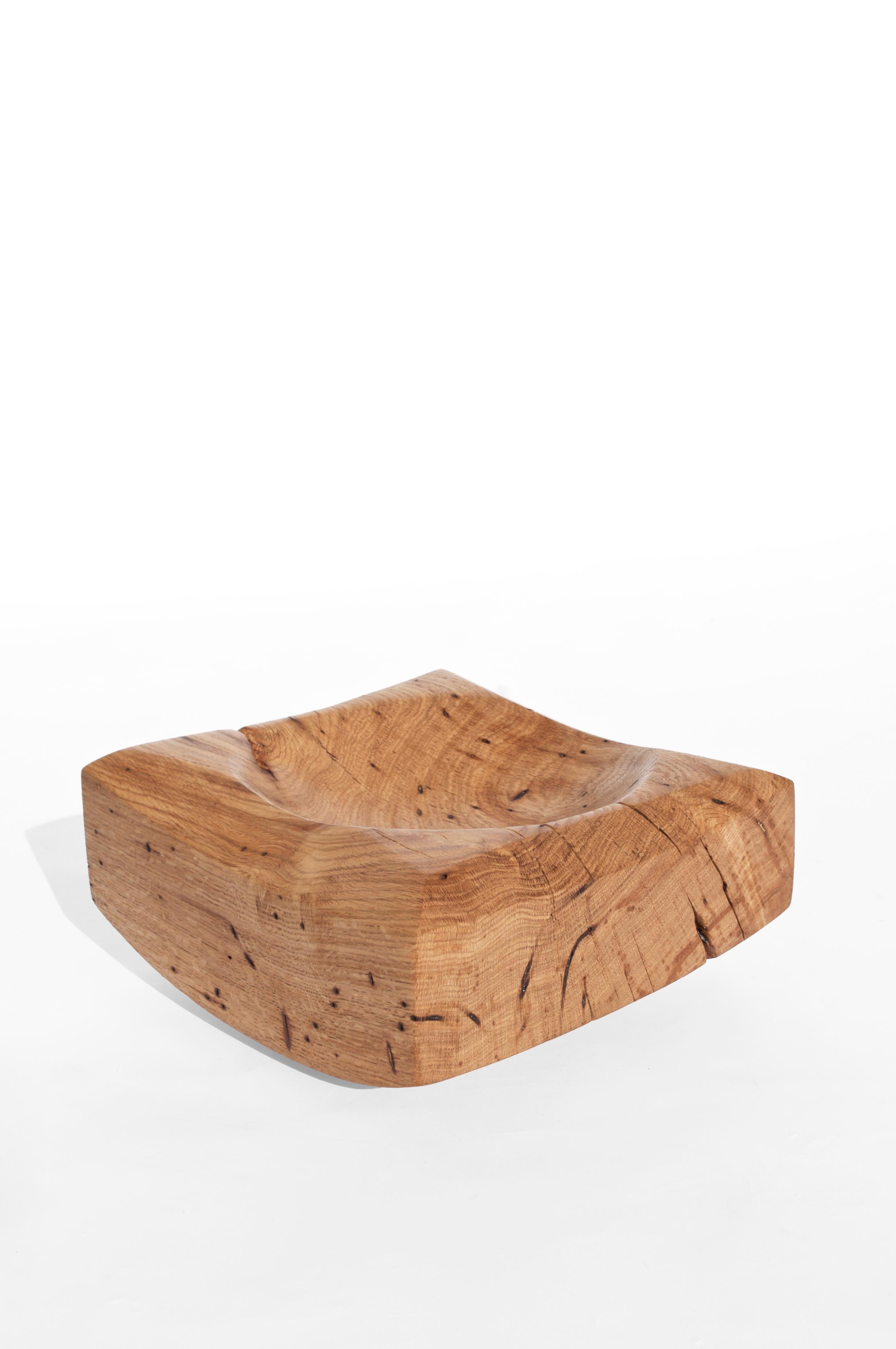 V21094 Vessel in Natural Oak Wood by Jörg Pietschmann For Sale 3