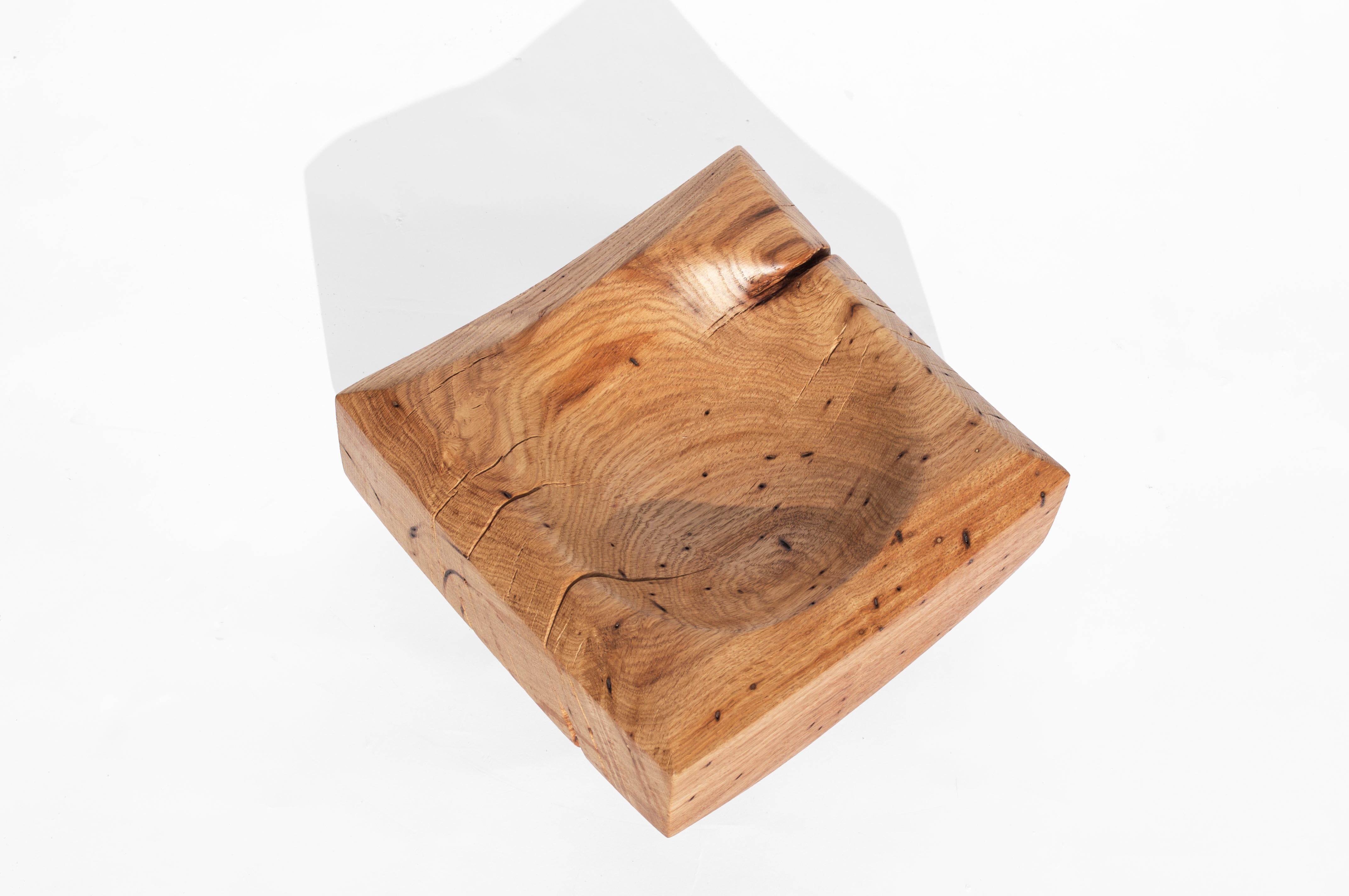 V21094 Vessel in Natural Oak Wood by Jörg Pietschmann For Sale 5