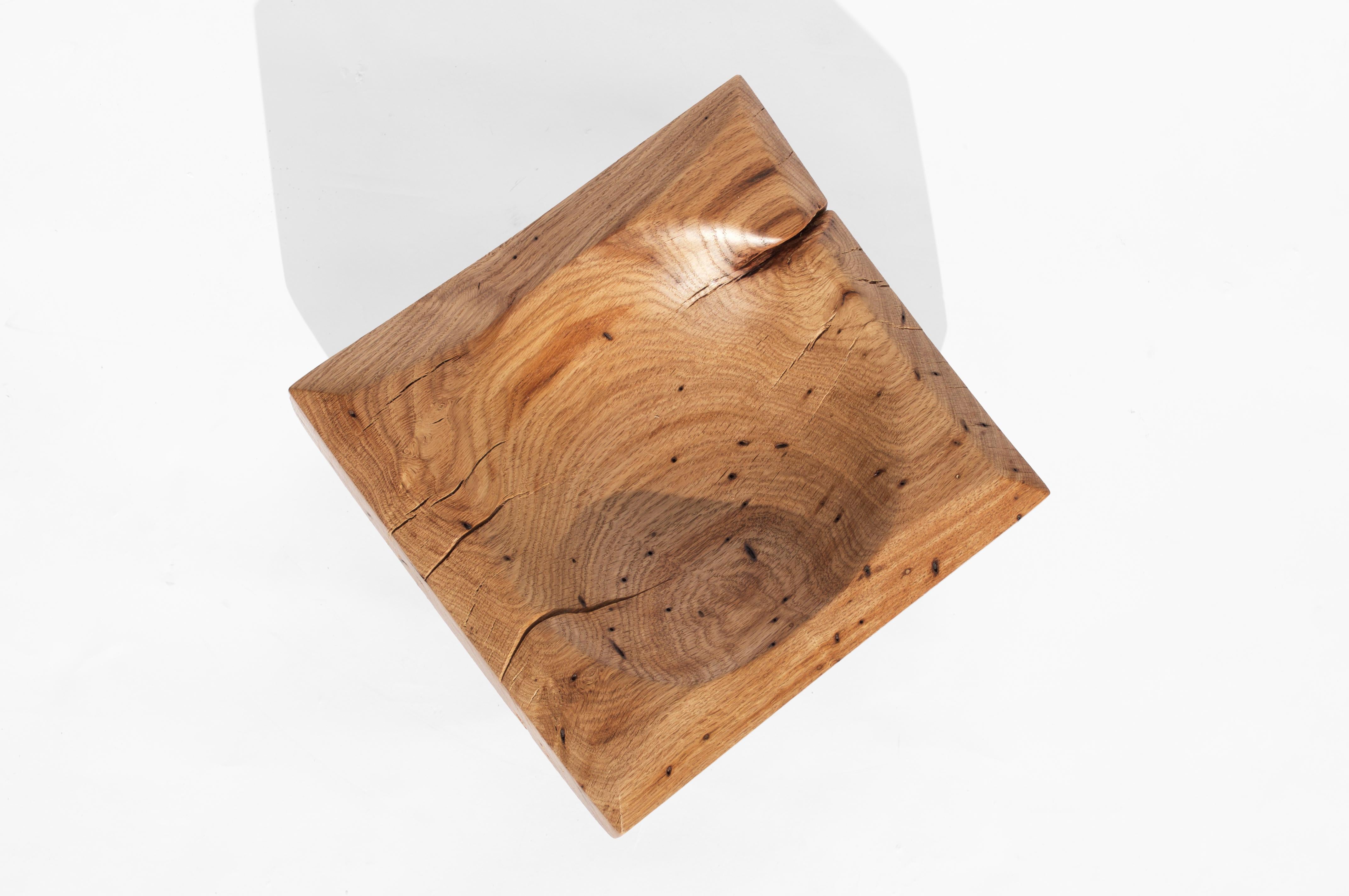 V21094 Vessel in Natural Oak Wood by Jörg Pietschmann For Sale 6