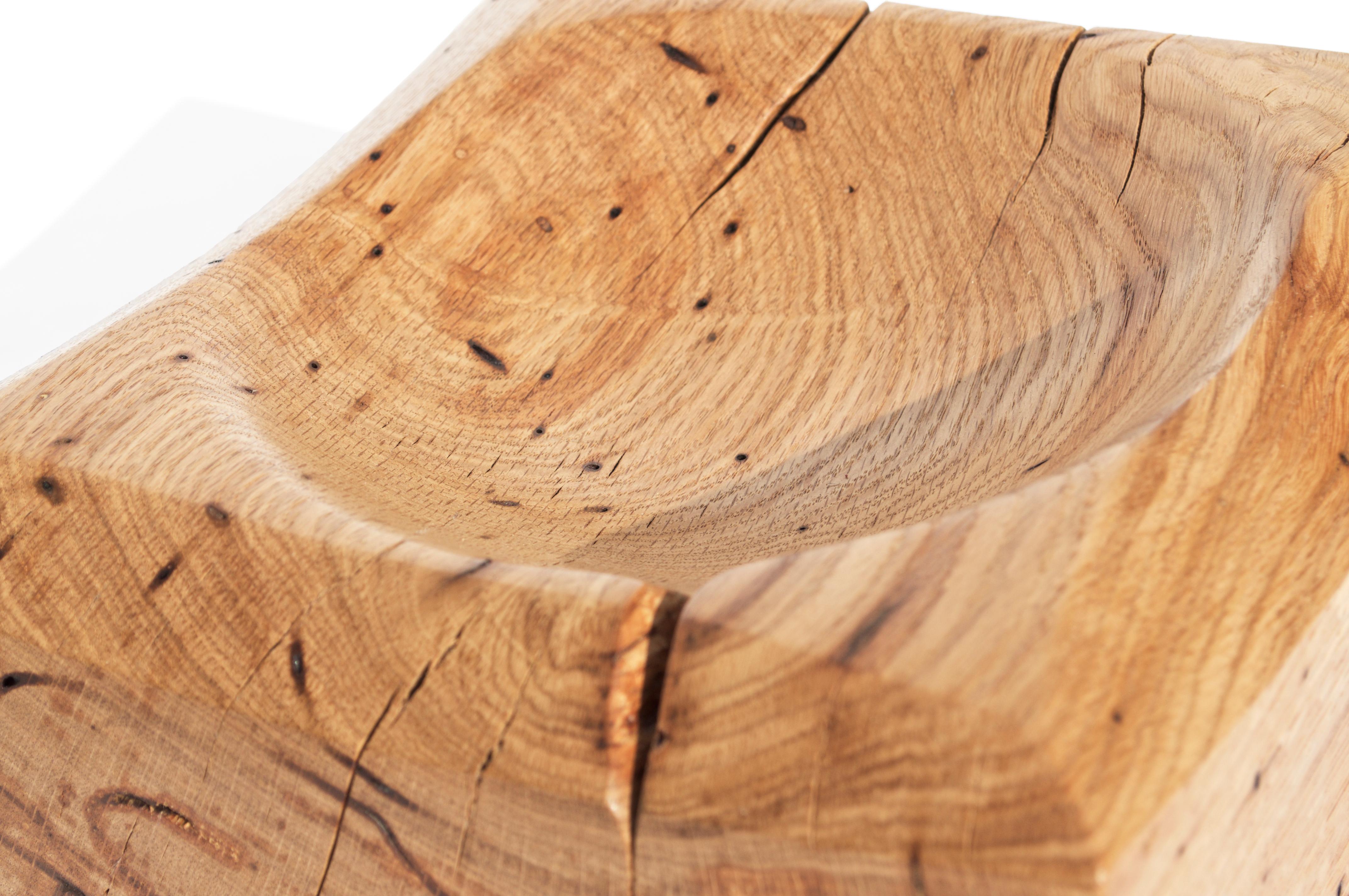 Post-Modern V21094 Vessel in Natural Oak Wood by Jörg Pietschmann For Sale
