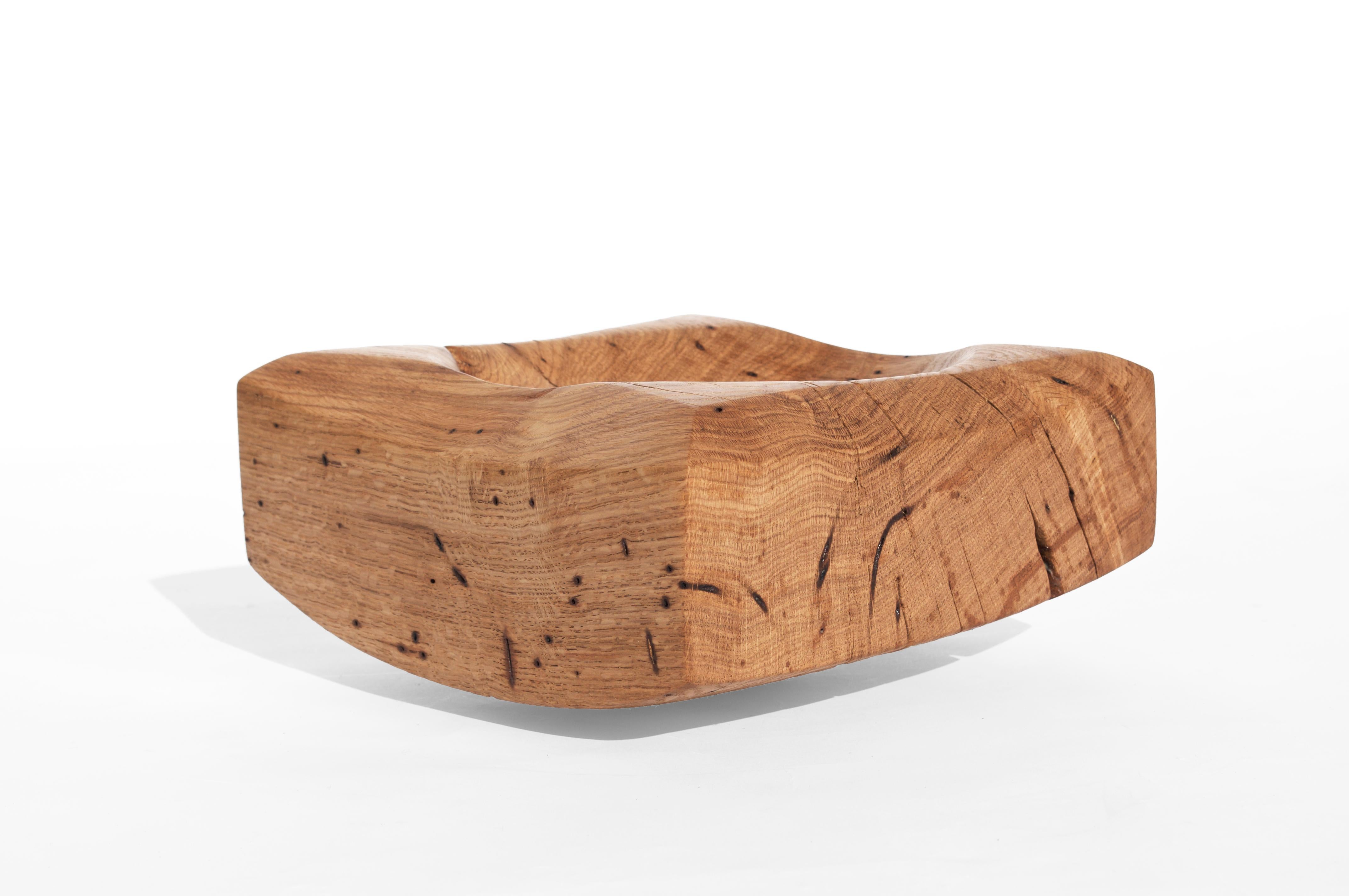 V21094 Vessel in Natural Oak Wood by Jörg Pietschmann For Sale 1