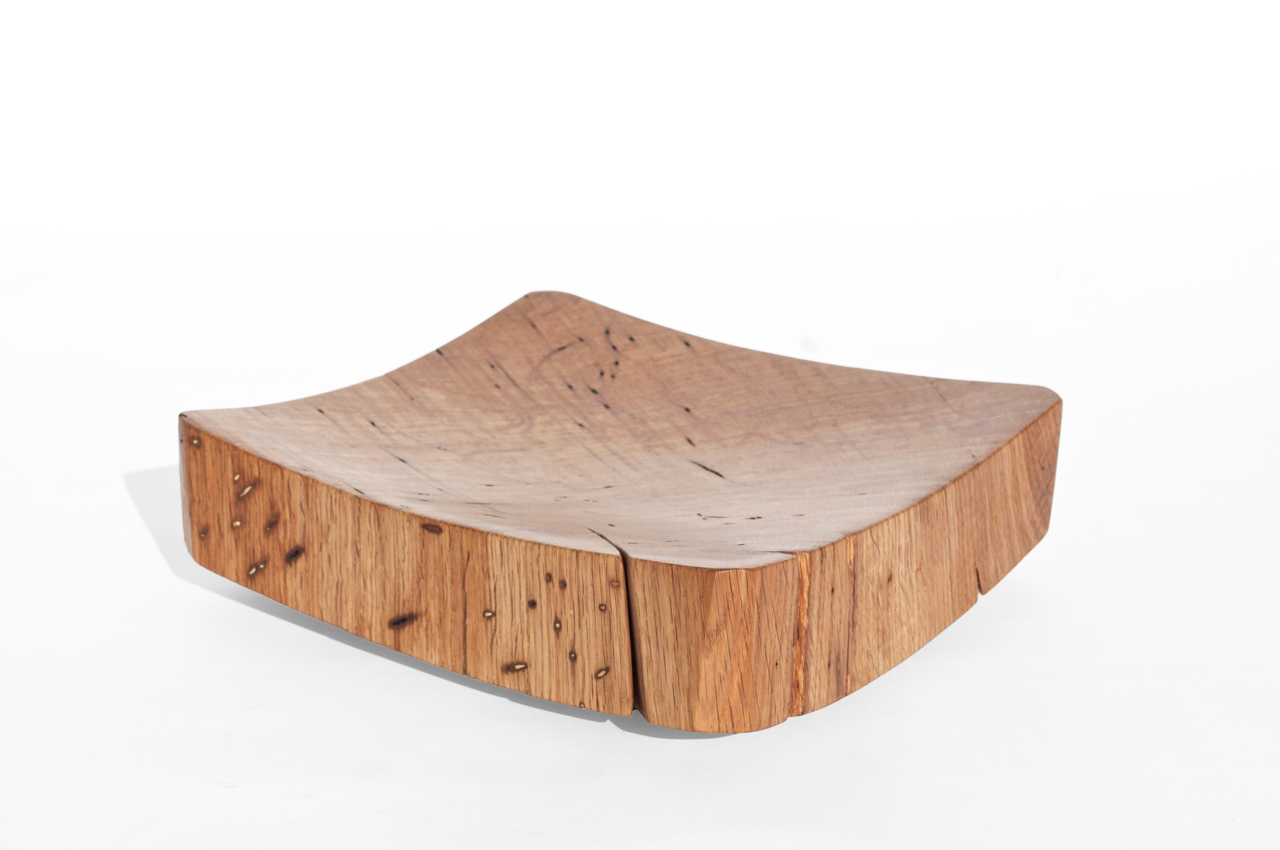 Contemporary V21104 Vessel in Natural Oak Wood by Jörg Pietschmann For Sale