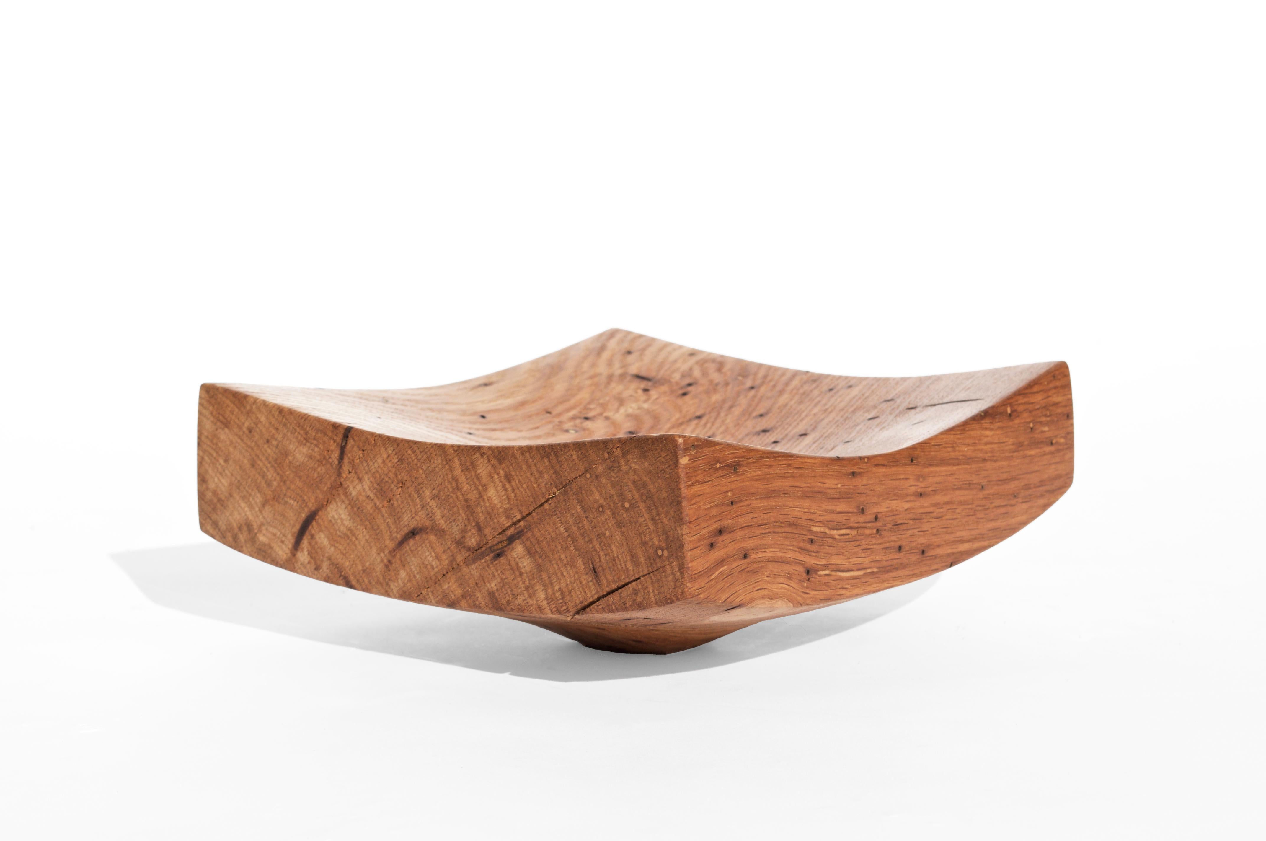 Contemporary V21134 Vessel in Natural Oak Wood by Jörg Pietschmann For Sale