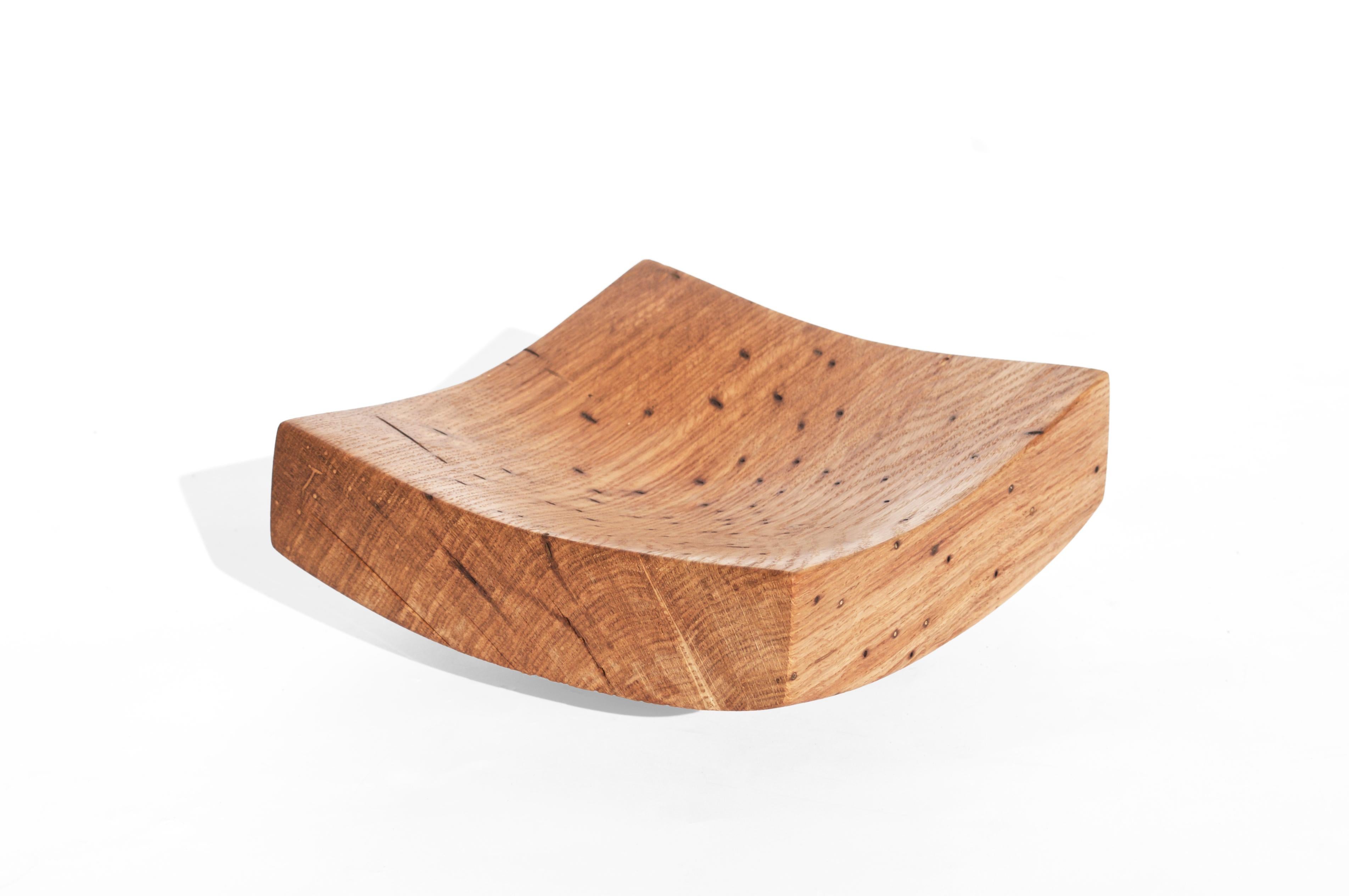 V21134 Vessel in Natural Oak Wood by Jörg Pietschmann For Sale 2