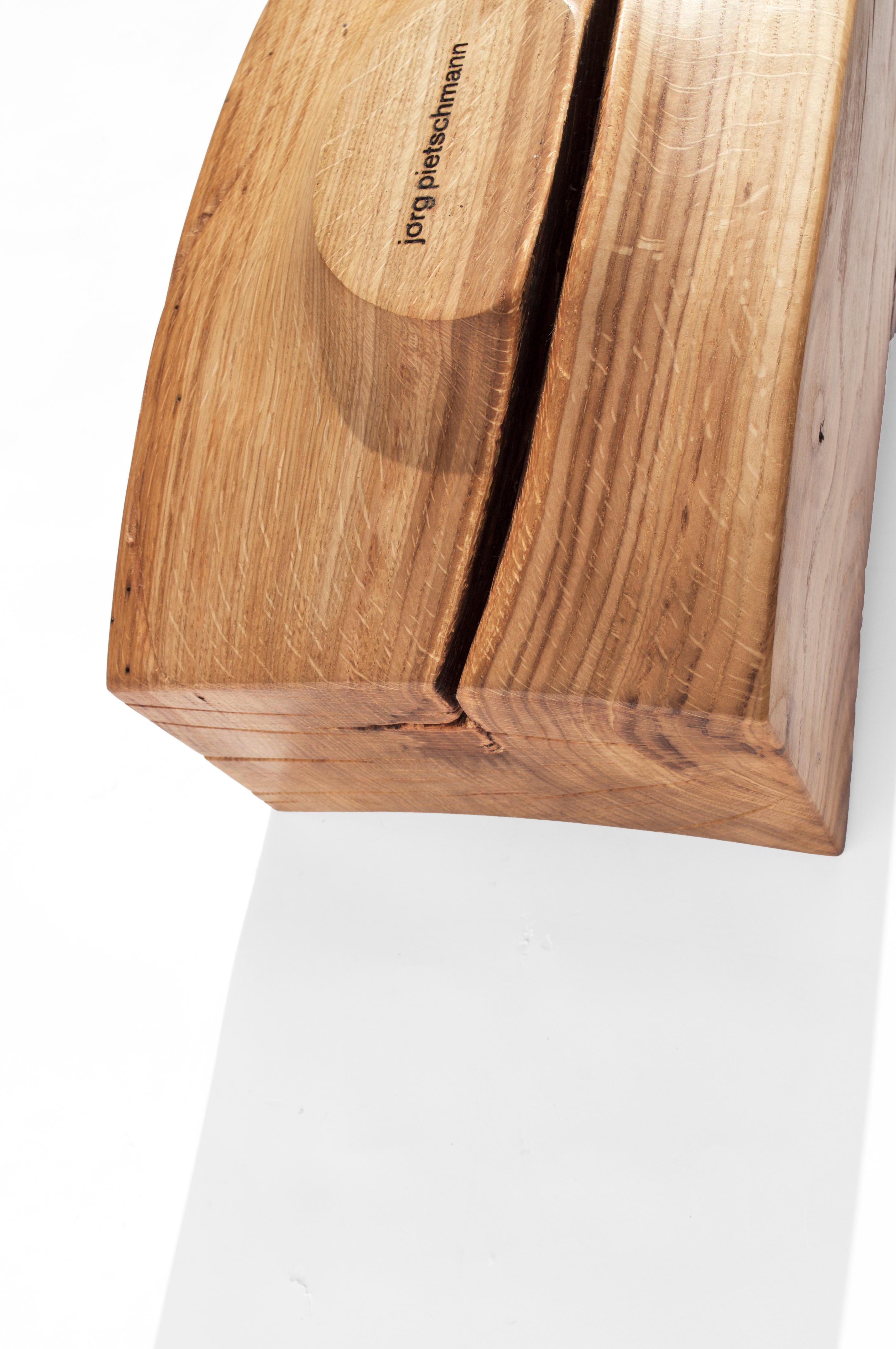 Other V21144 Vessel in Natural Oak Wood by Jörg Pietschmann For Sale