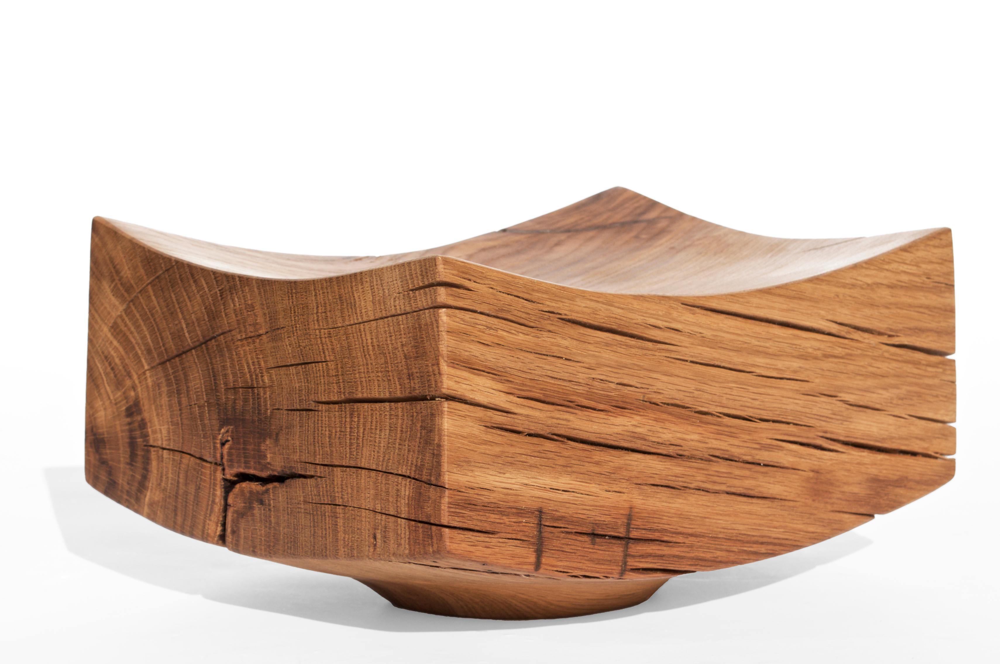V21144 Vessel in Natural Oak Wood by Jörg Pietschmann In New Condition For Sale In Geneve, CH