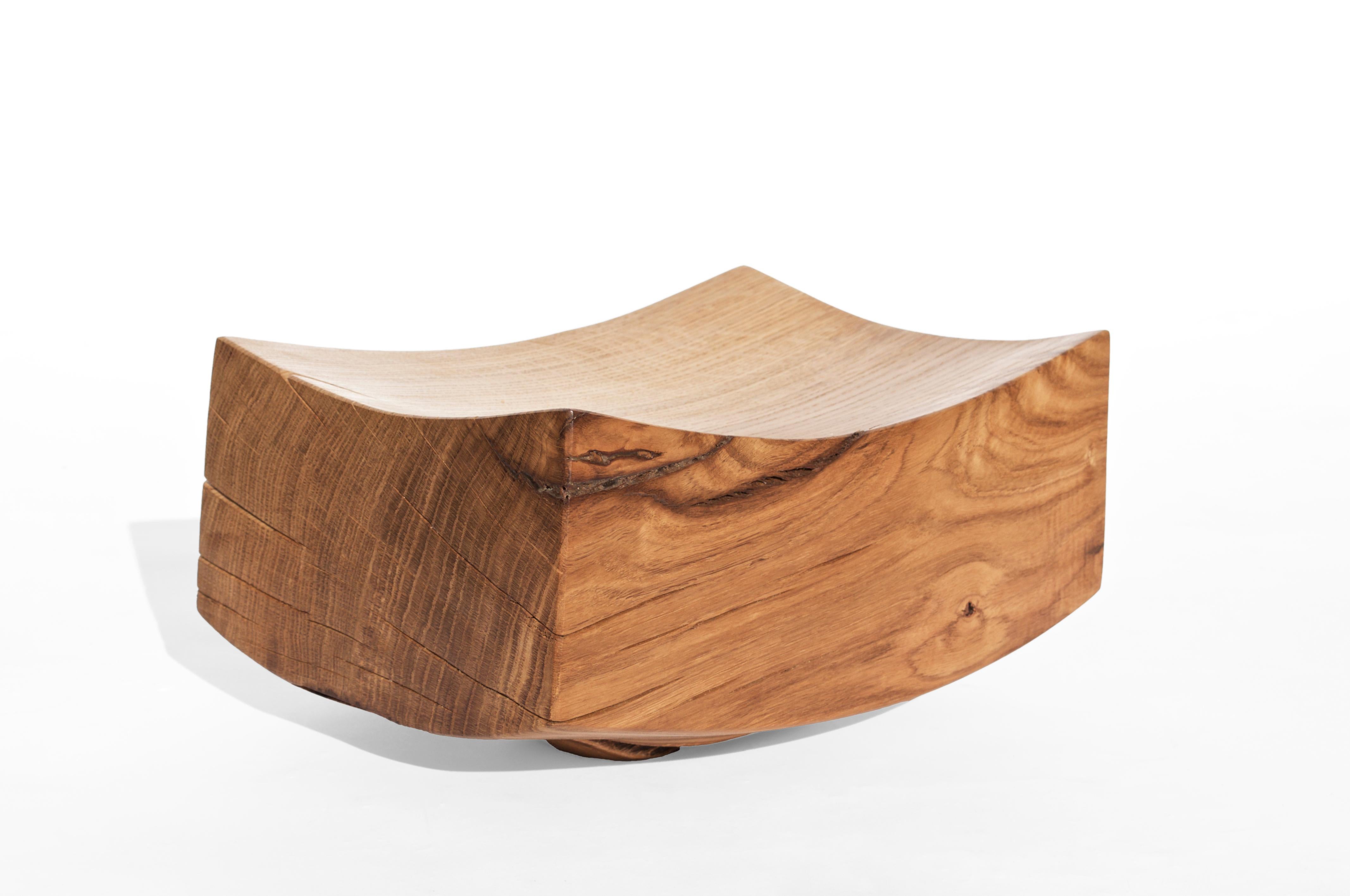 Contemporary V21144 Vessel in Natural Oak Wood by Jörg Pietschmann For Sale