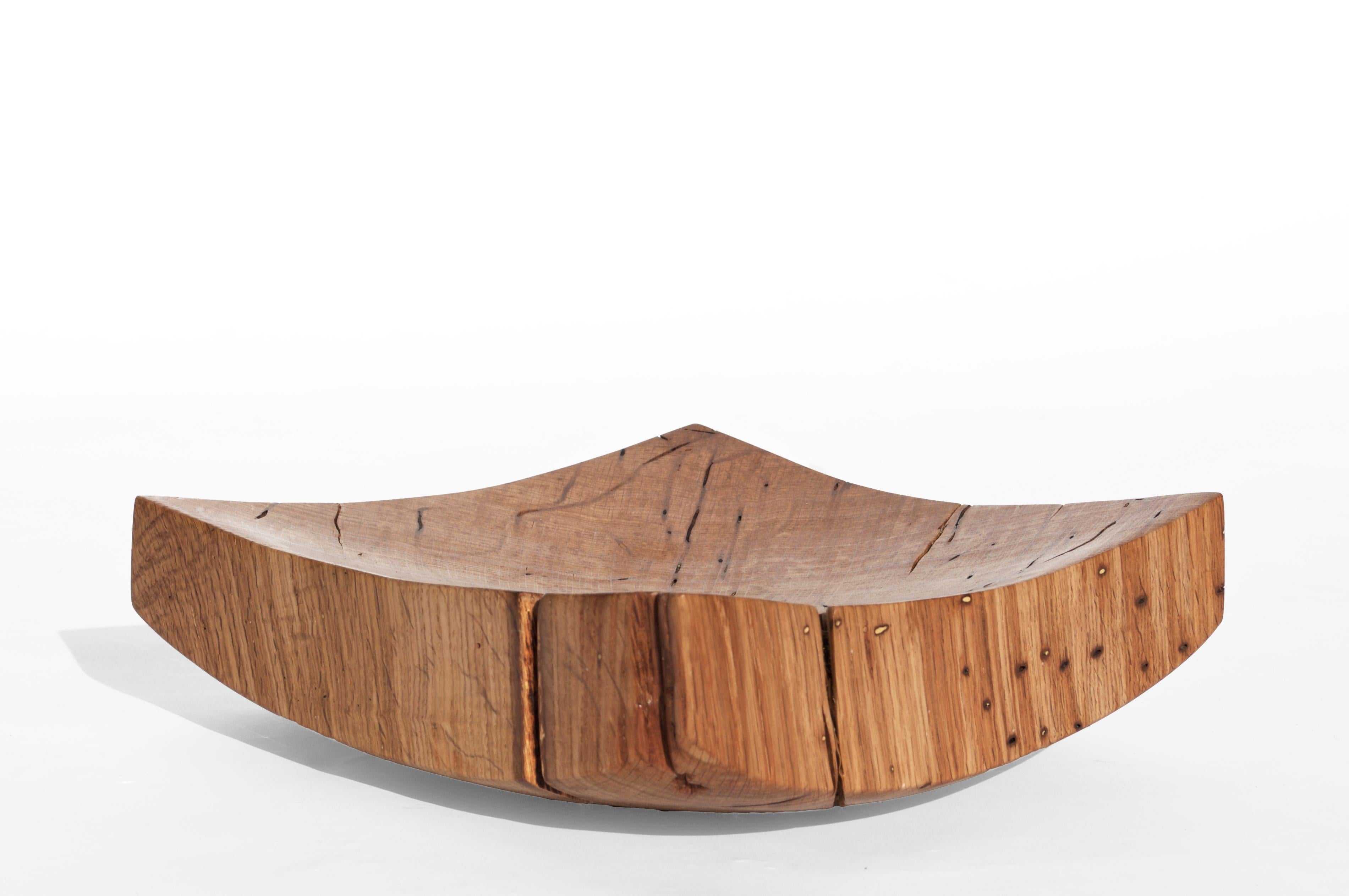 V21164 Recipiente de madera de roble natural by Jörg Pietschmann en venta 2