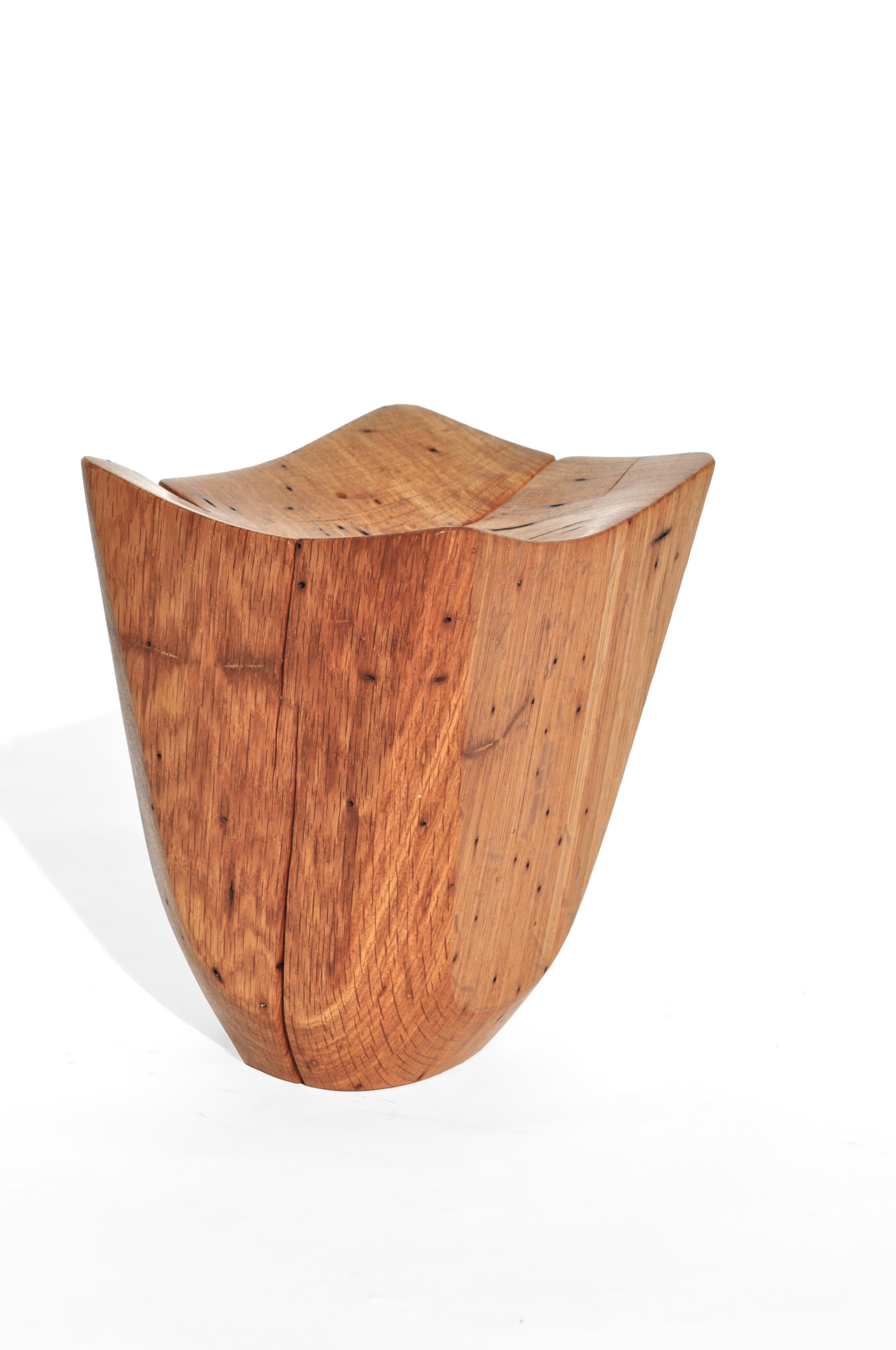 V21174 Vessel in Natural Oak Wood by Jörg Pietschmann For Sale 4