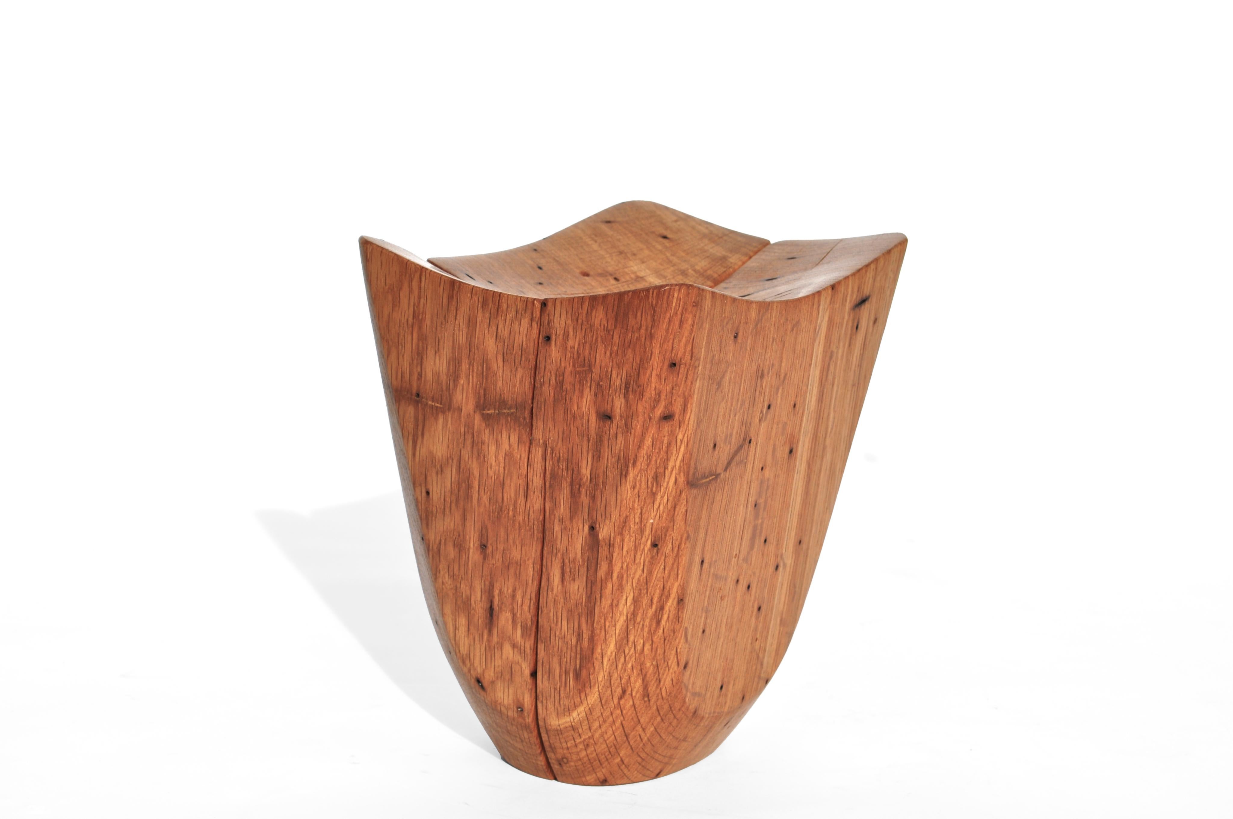 V21174 Vessel in Natural Oak Wood by Jörg Pietschmann For Sale 5