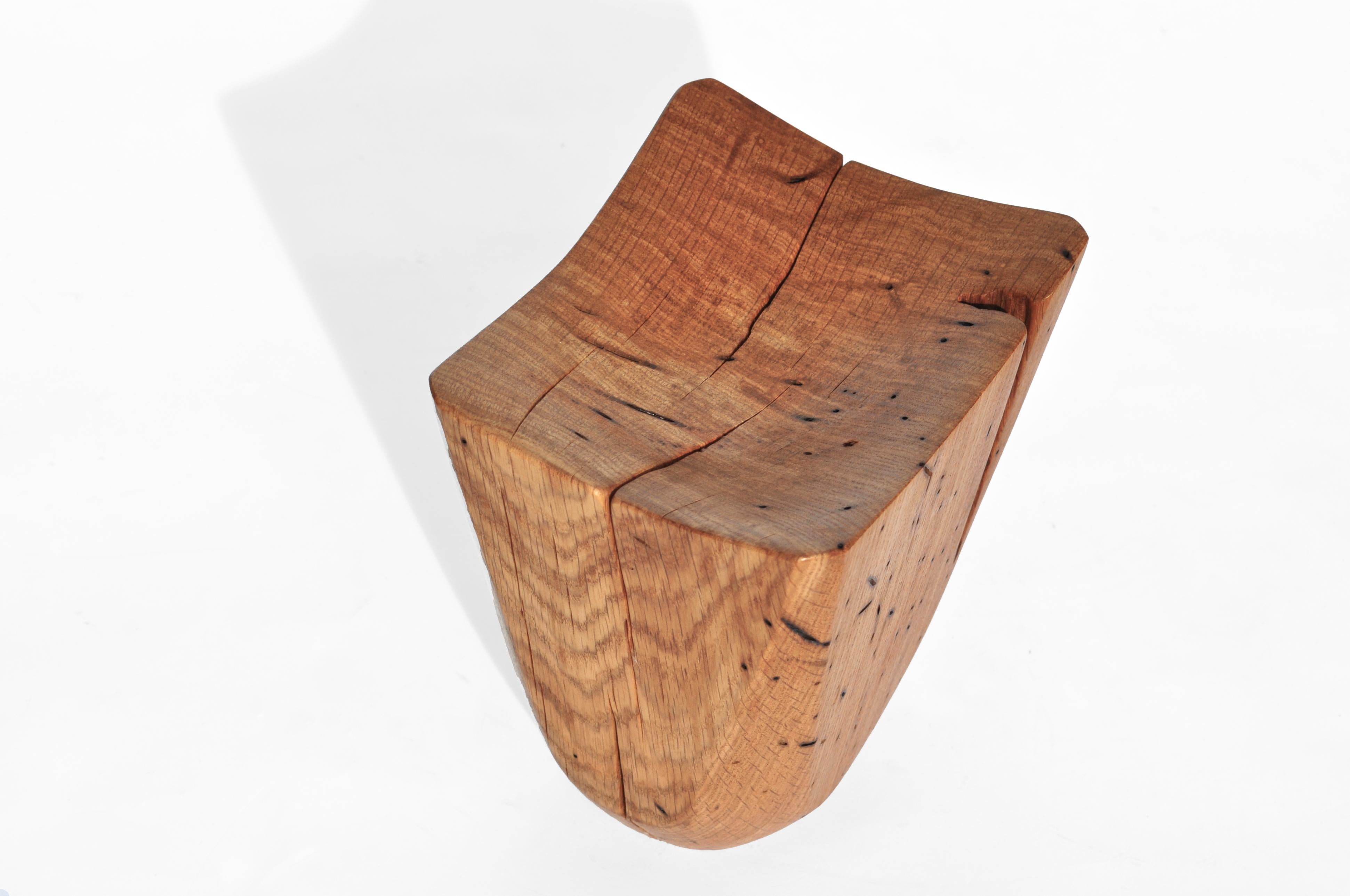V21174 Vessel in Natural Oak Wood by Jörg Pietschmann For Sale 1