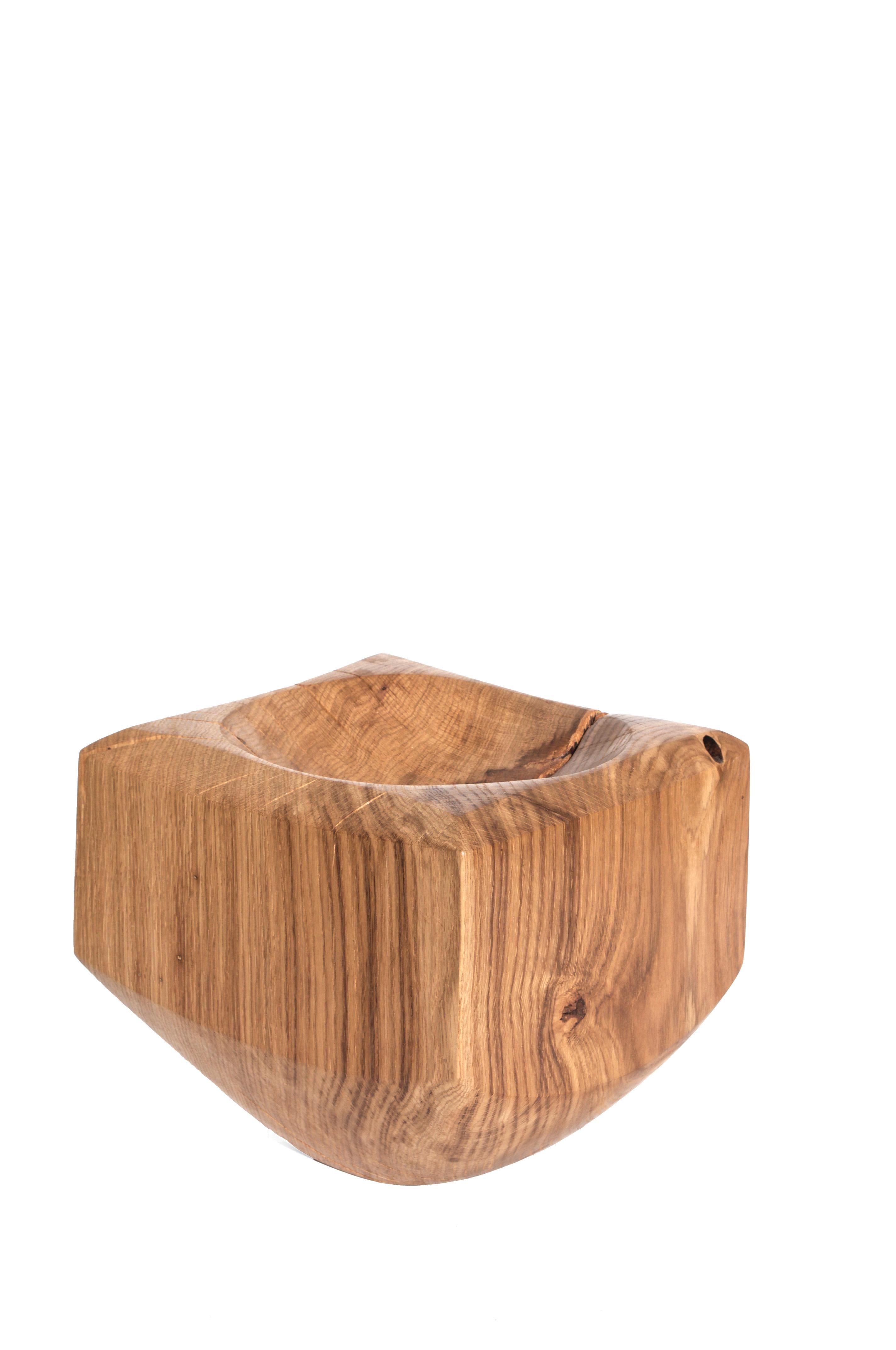 V21184 Vessel in Natural Oak Wood by Jörg Pietschmann For Sale 5