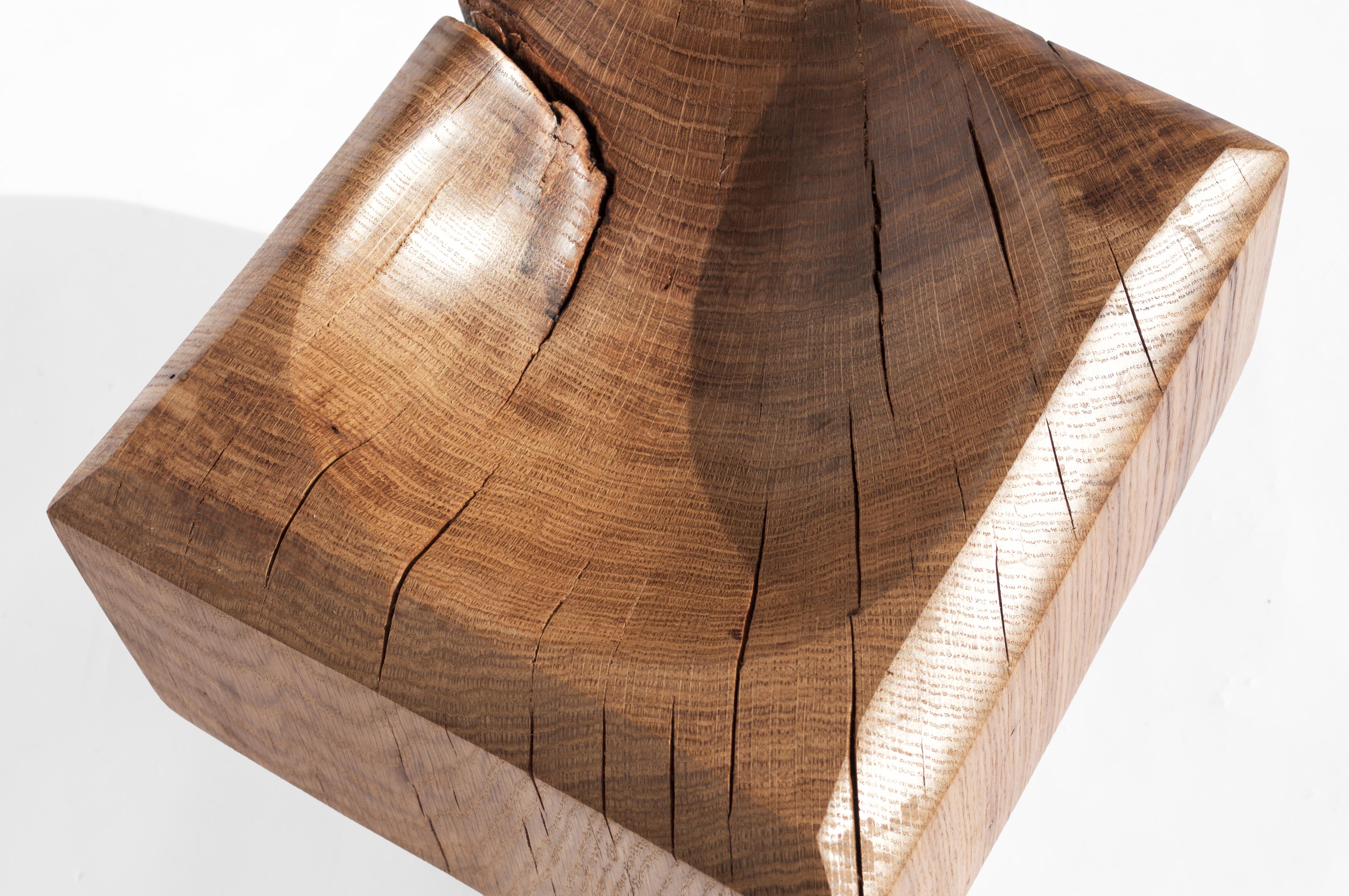 Other V21184 Vessel in Natural Oak Wood by Jörg Pietschmann For Sale