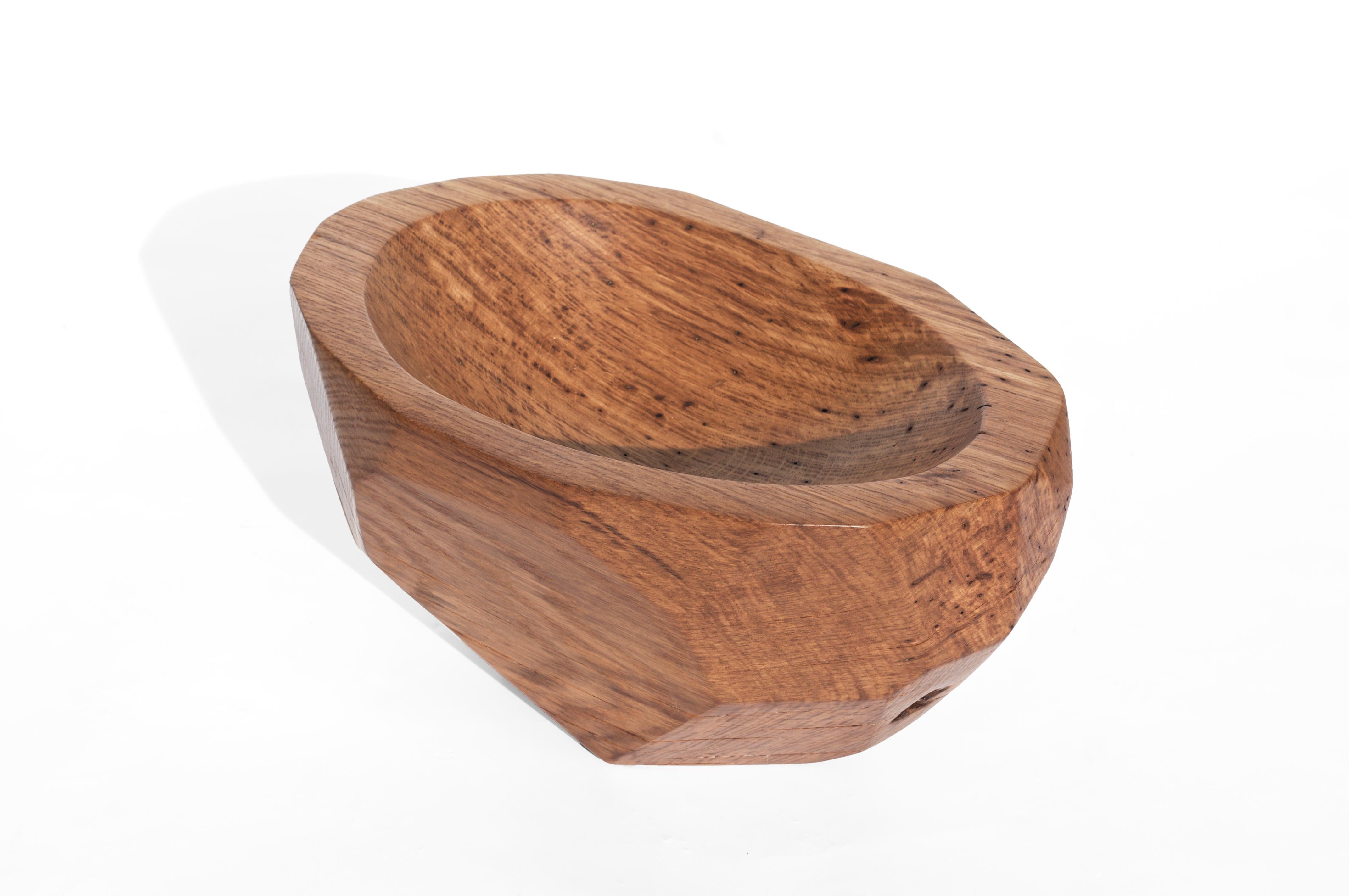V21194 Vessel in Natural Oak Wood by Jörg Pietschmann For Sale 3