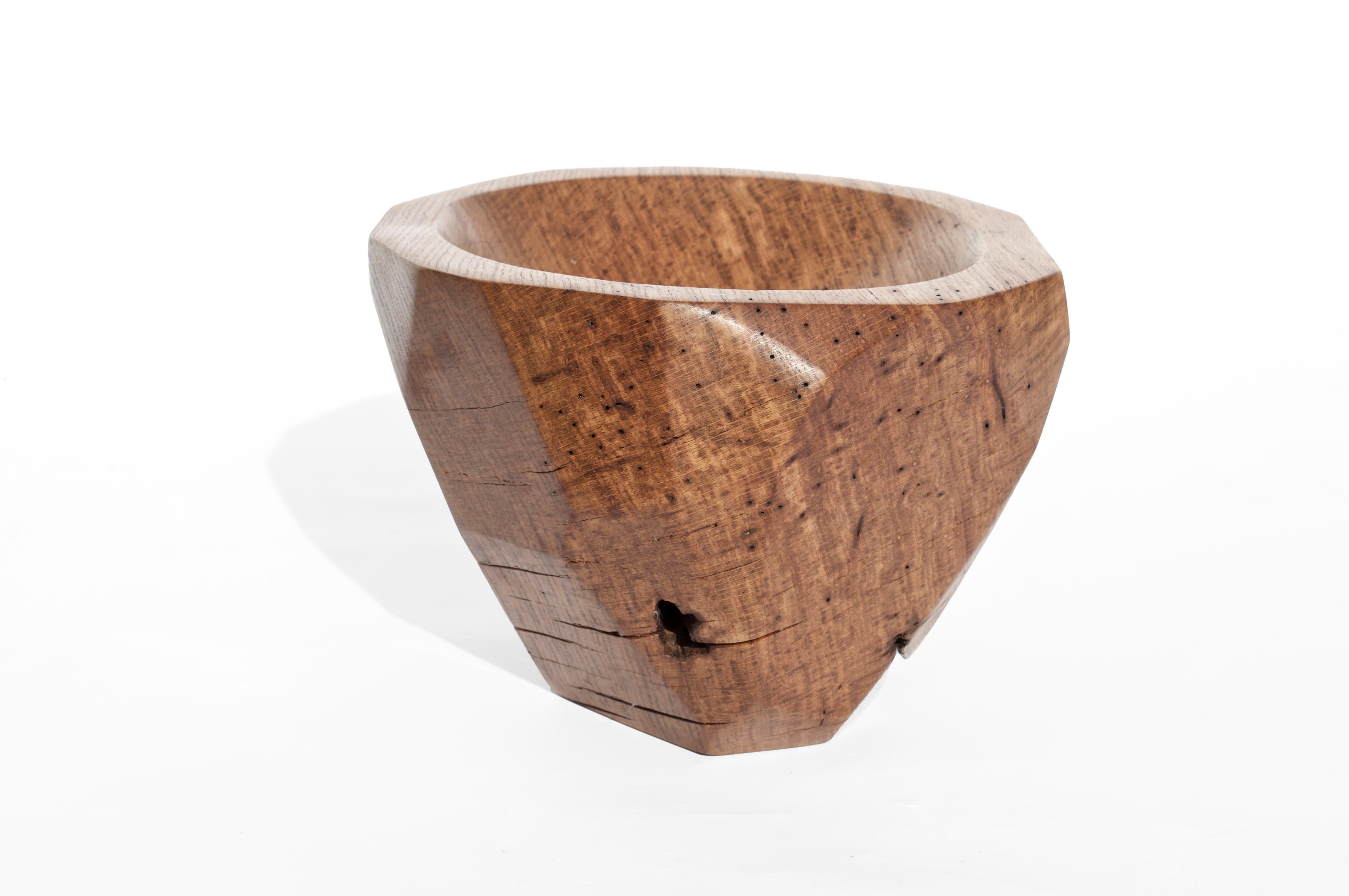 V21194 Vessel in Natural Oak Wood by Jörg Pietschmann For Sale 5