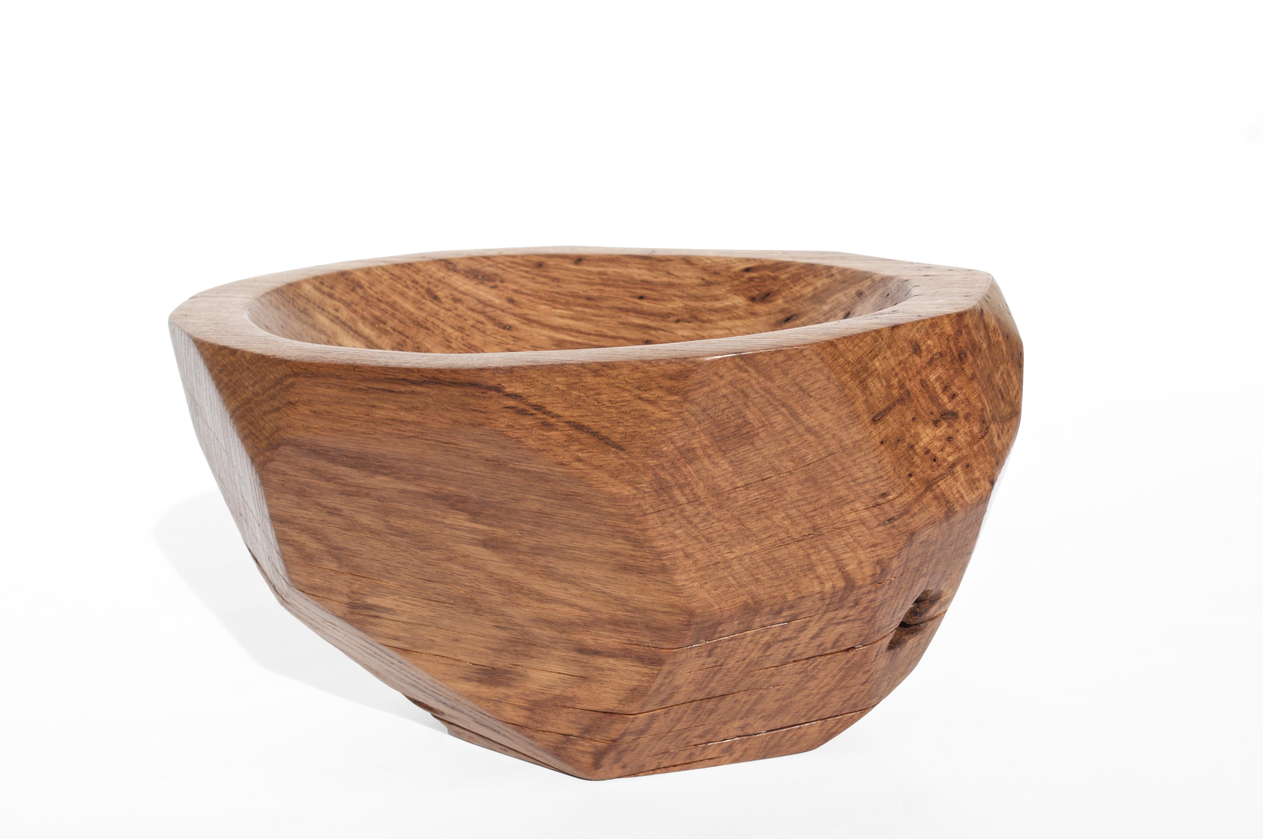 V21194 Vessel in Natural Oak Wood by Jörg Pietschmann For Sale 1