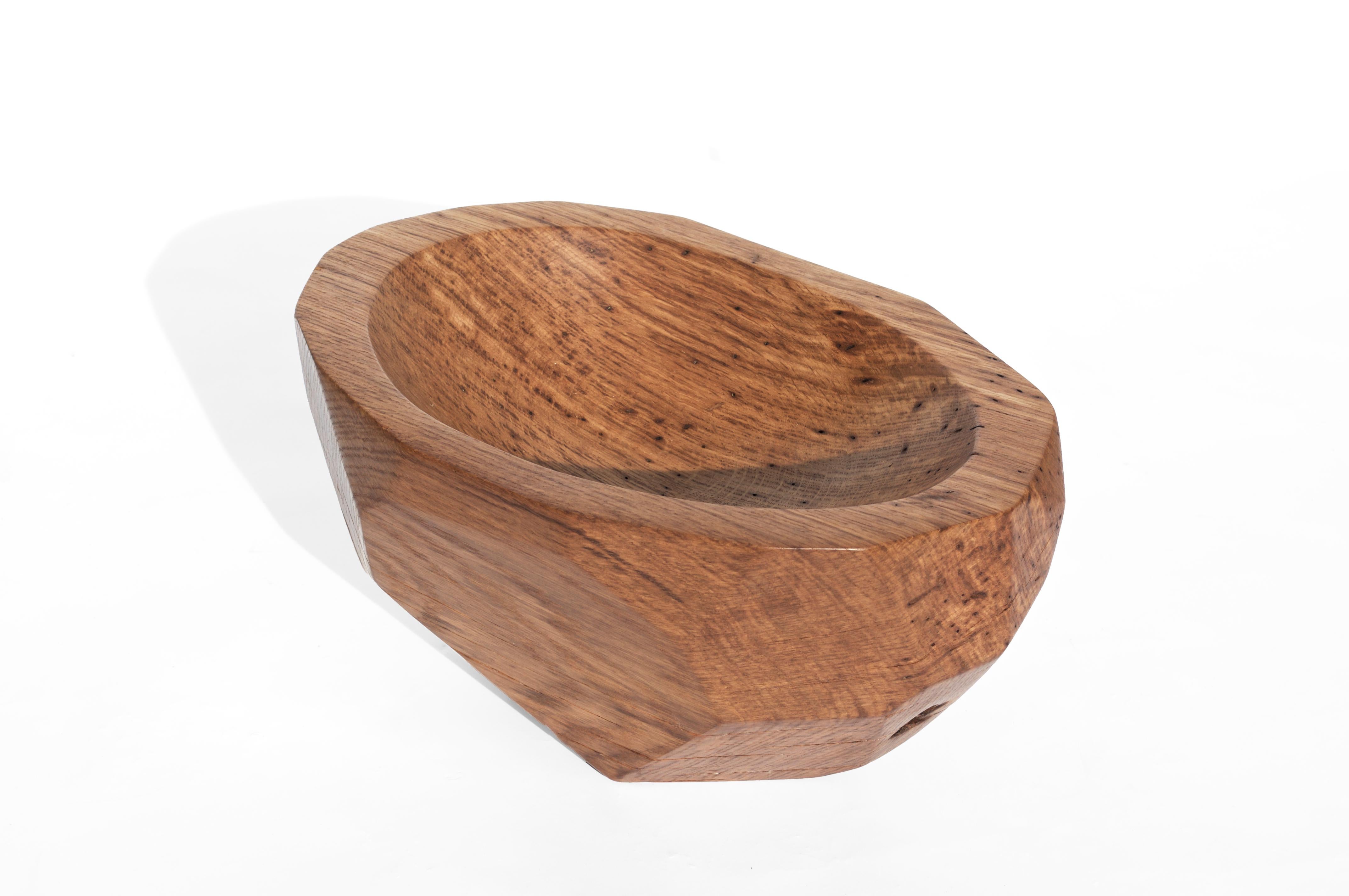 V21194 Vessel in Natural Oak Wood by Jörg Pietschmann For Sale 2