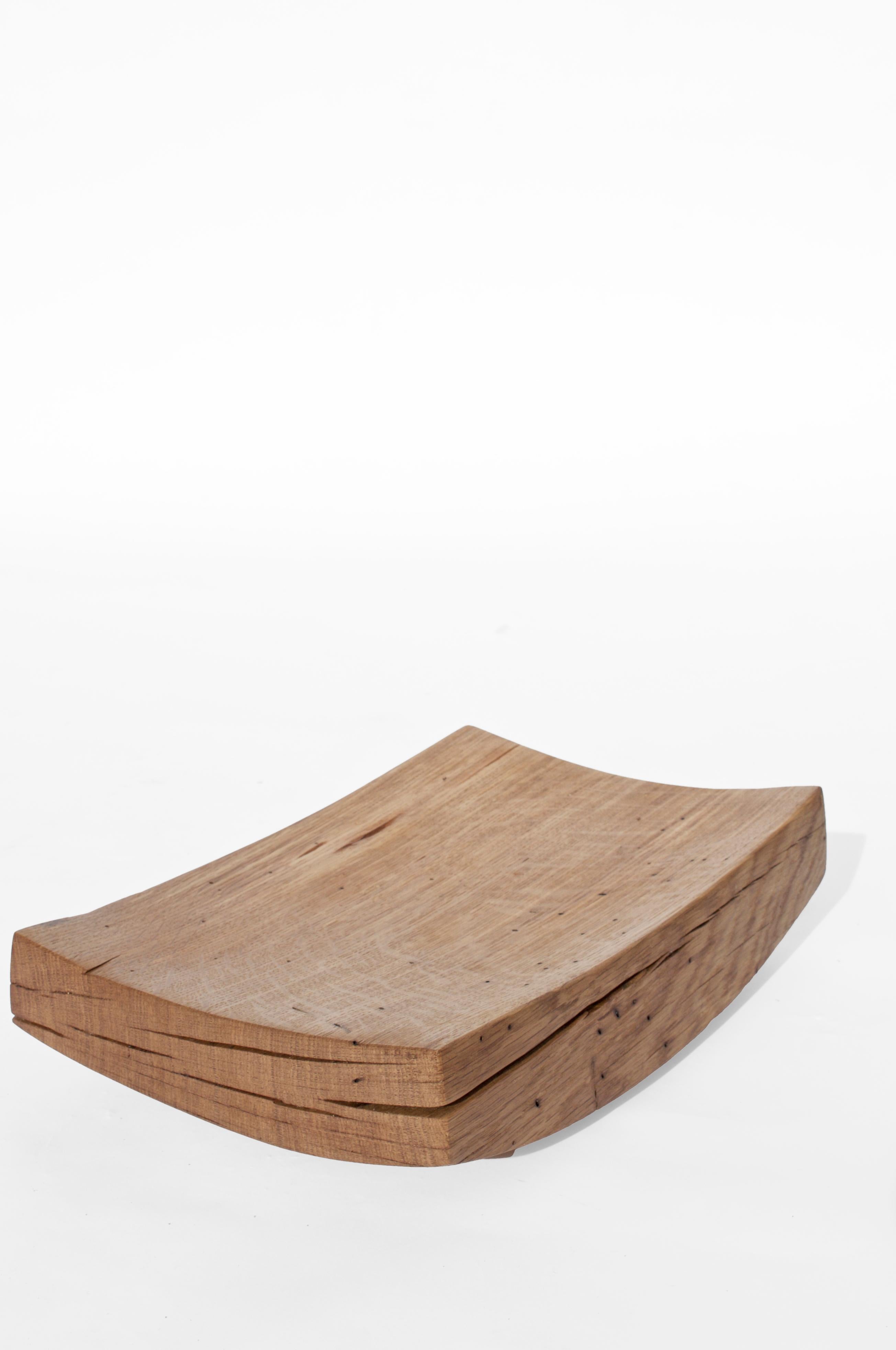 Contemporary V21204 Vessel in Natural Oak Wood by Jörg Pietschmann For Sale