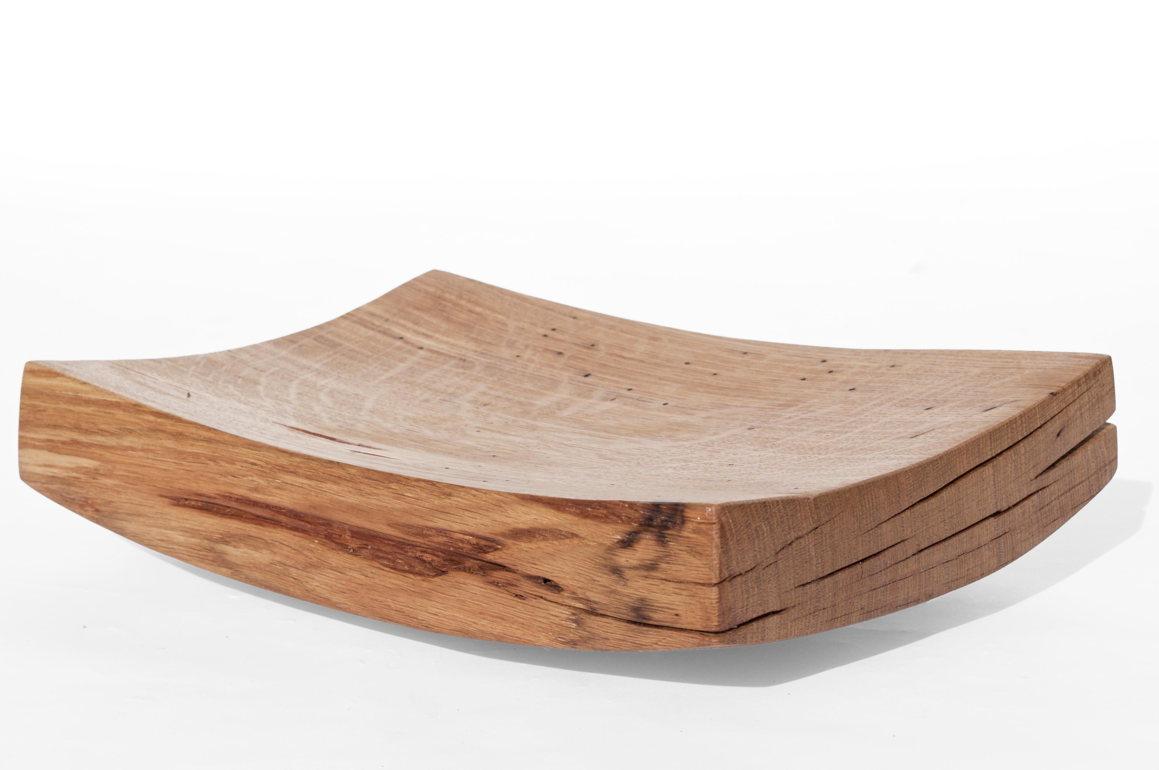 V21204 Vessel in Natural Oak Wood by Jörg Pietschmann For Sale 2