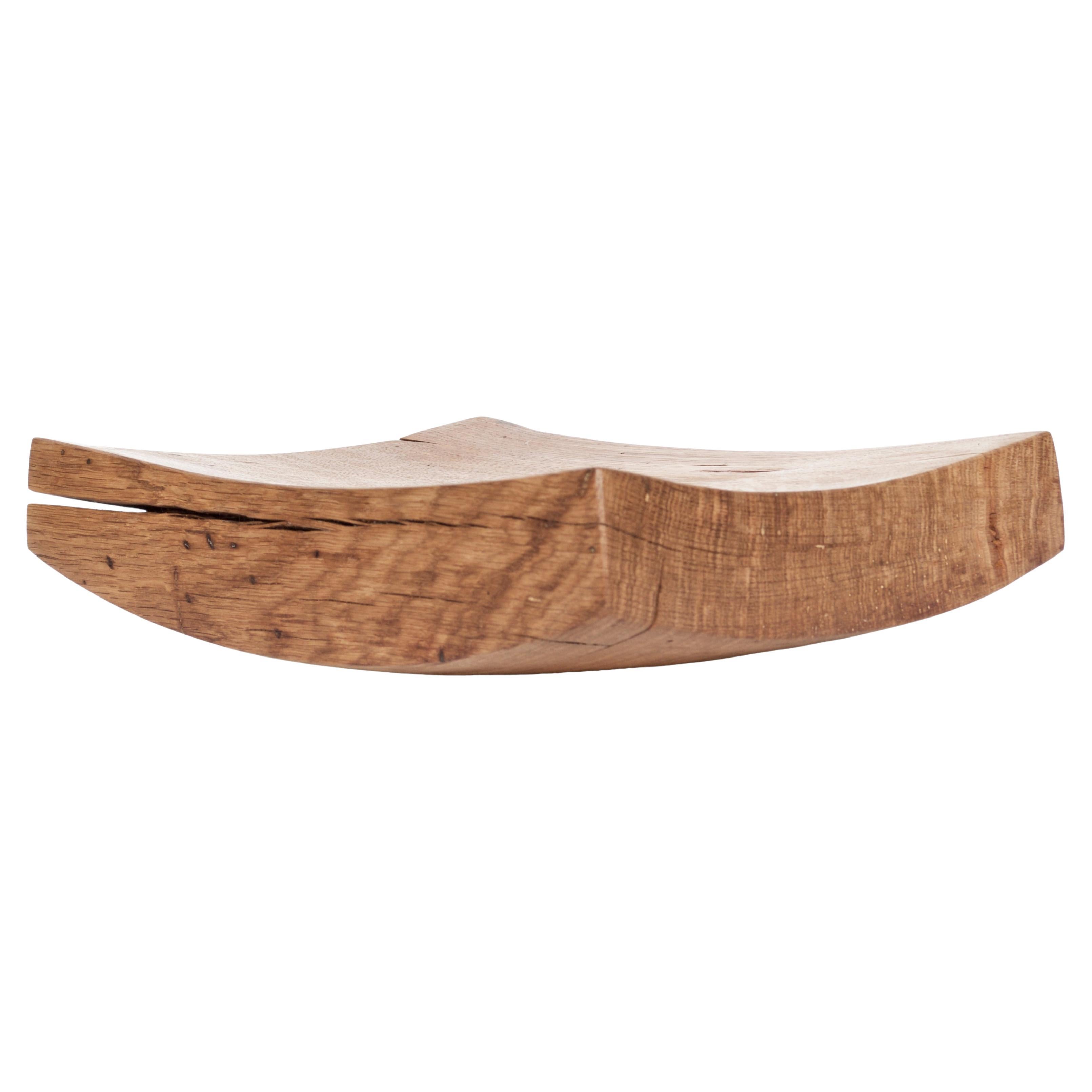 V21204 Vessel in Natural Oak Wood by Jörg Pietschmann For Sale