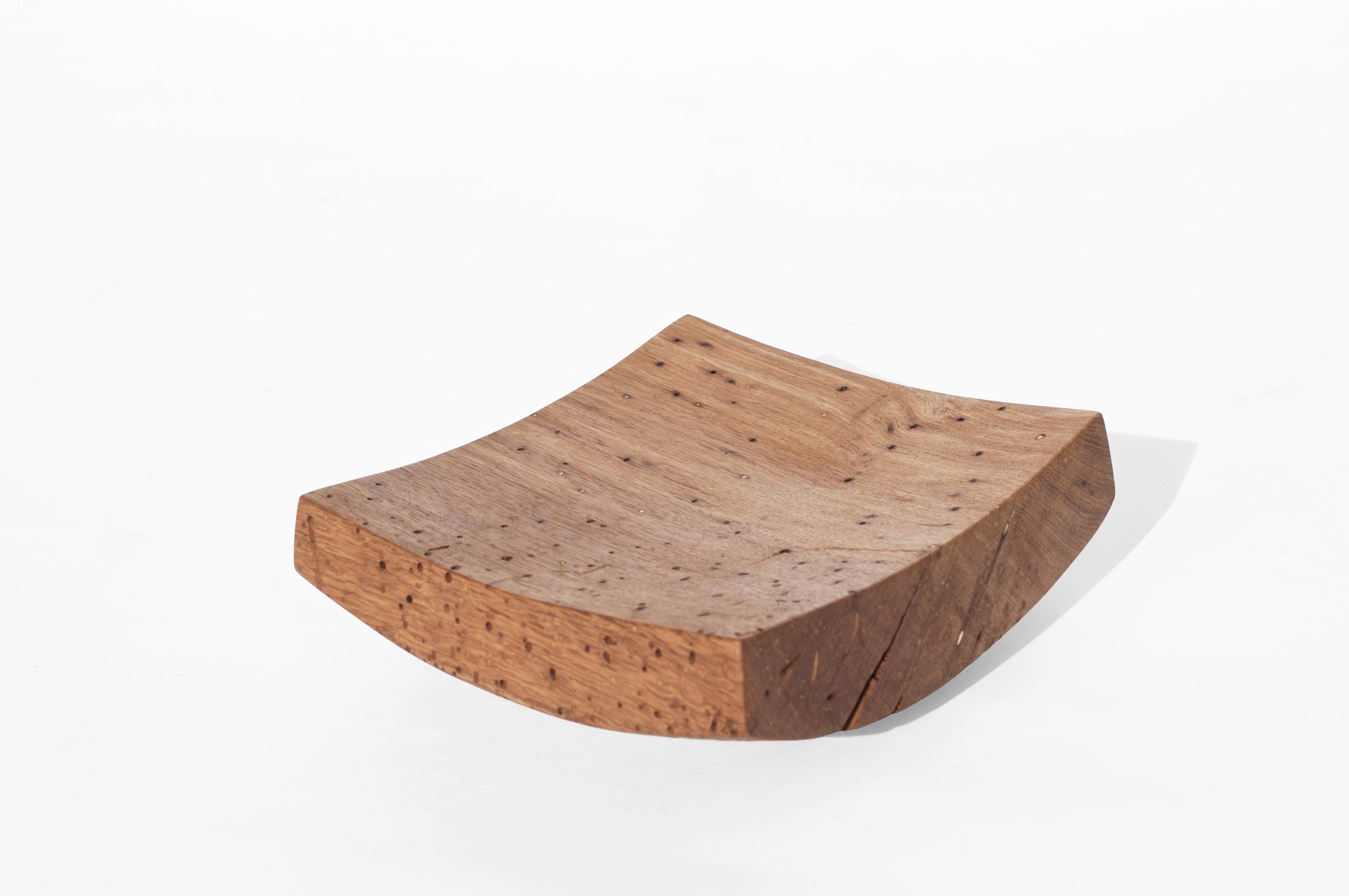 V21214 Vessel in Natural Oak Wood by Jörg Pietschmann For Sale 1
