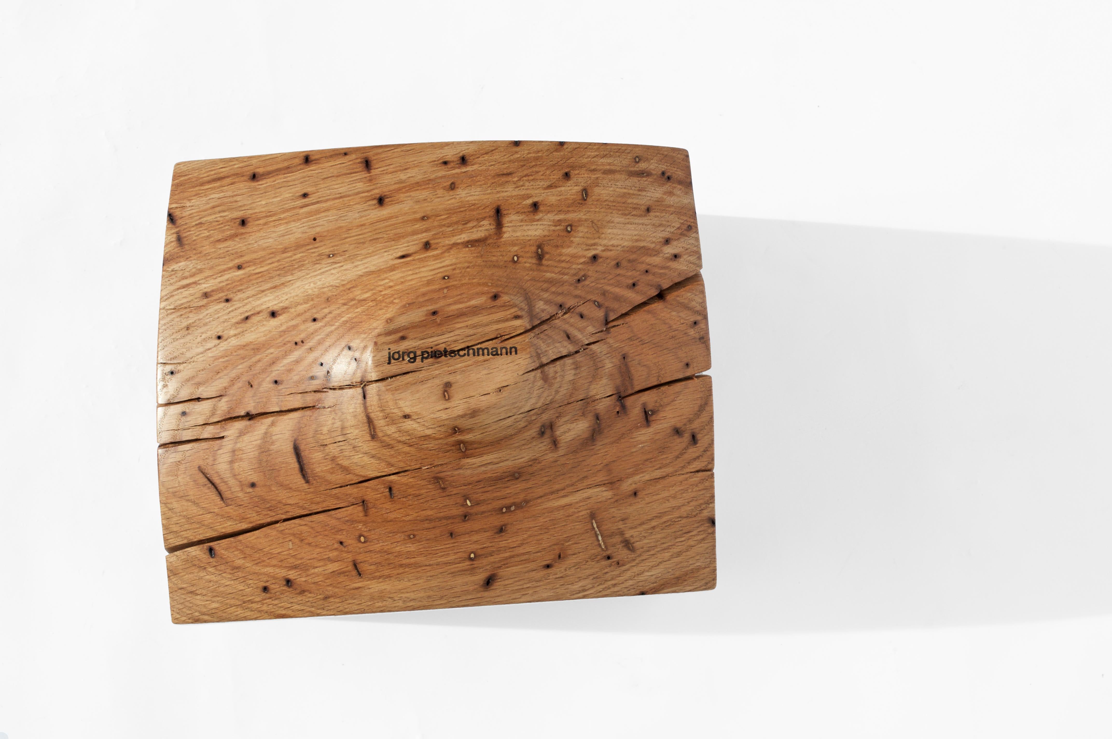 V21254 Vaso in Oak Wood naturale di Jörg Pietschmann in vendita 10