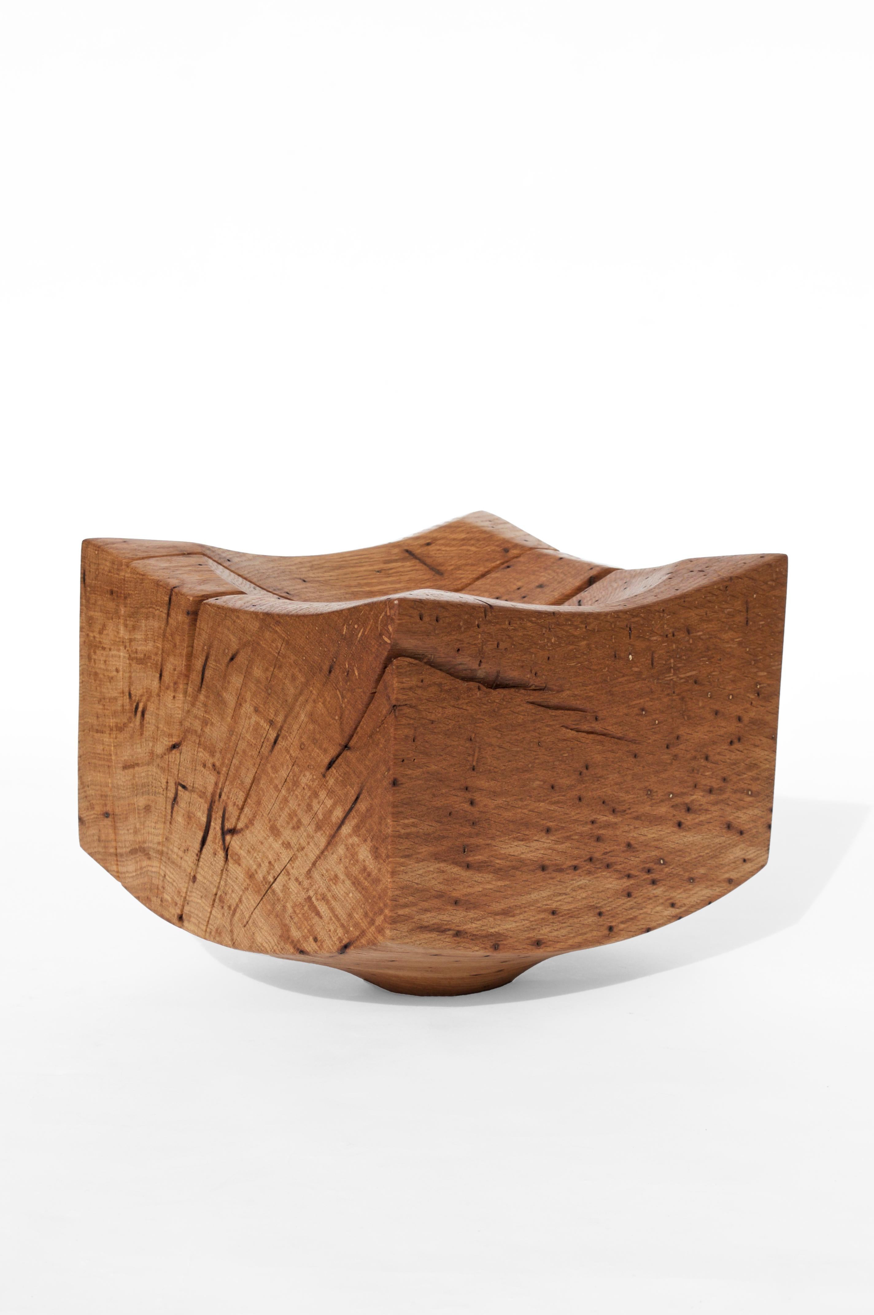 XXI secolo e contemporaneo V21254 Vaso in Oak Wood naturale di Jörg Pietschmann in vendita