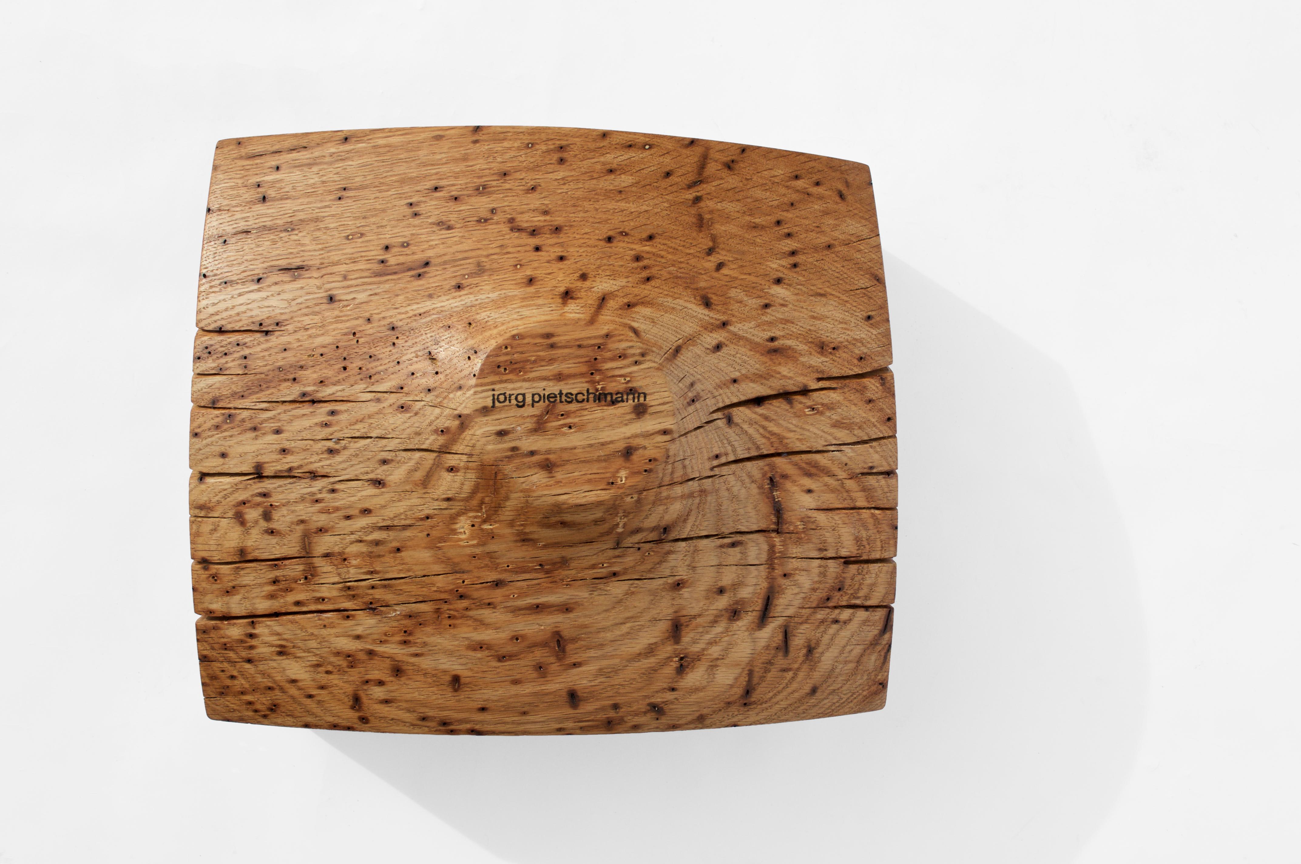 V21304 Vaso in Oak Wood naturale di Jörg Pietschmann in vendita 4