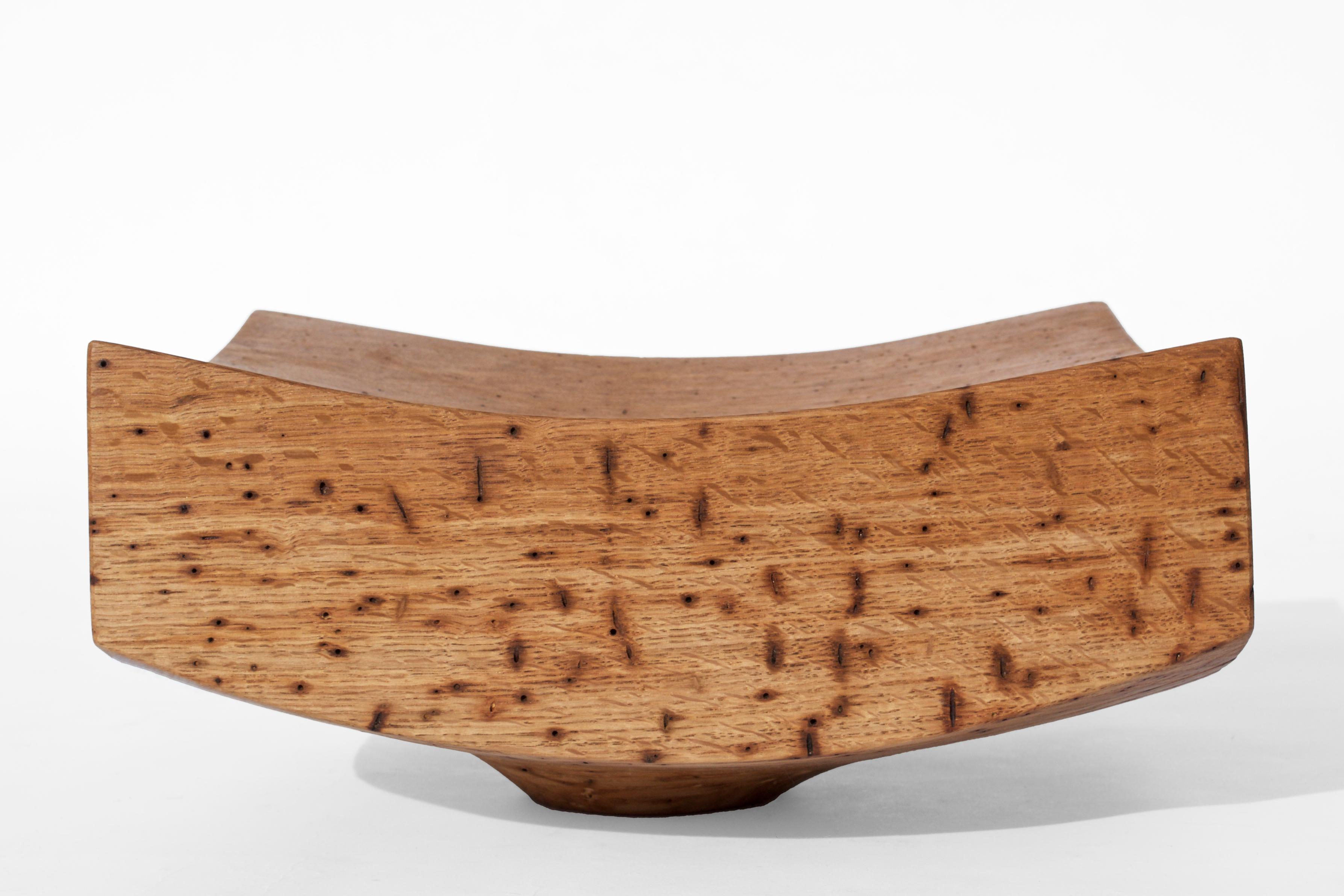 XXI secolo e contemporaneo V21304 Vaso in Oak Wood naturale di Jörg Pietschmann in vendita