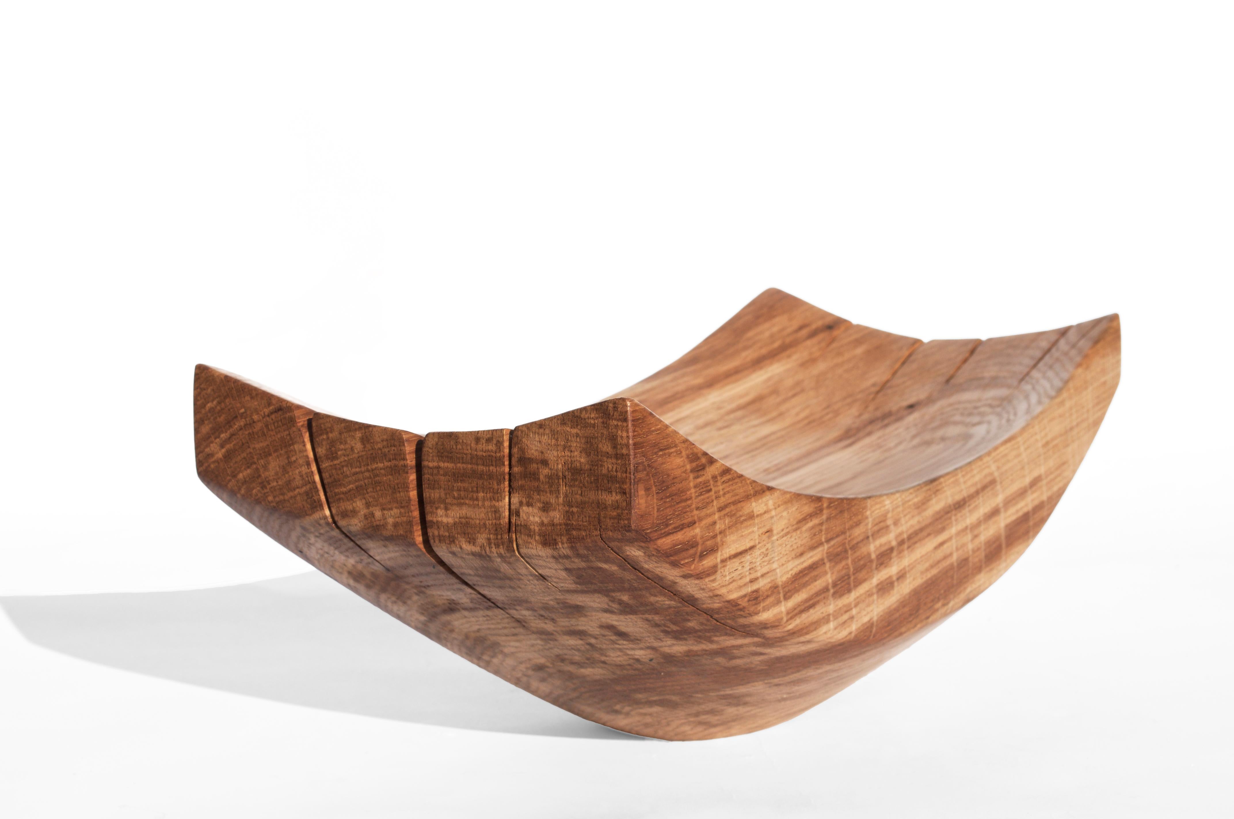 V21354 Vessel in Natural Oak Wood by Jörg Pietschmann For Sale 5