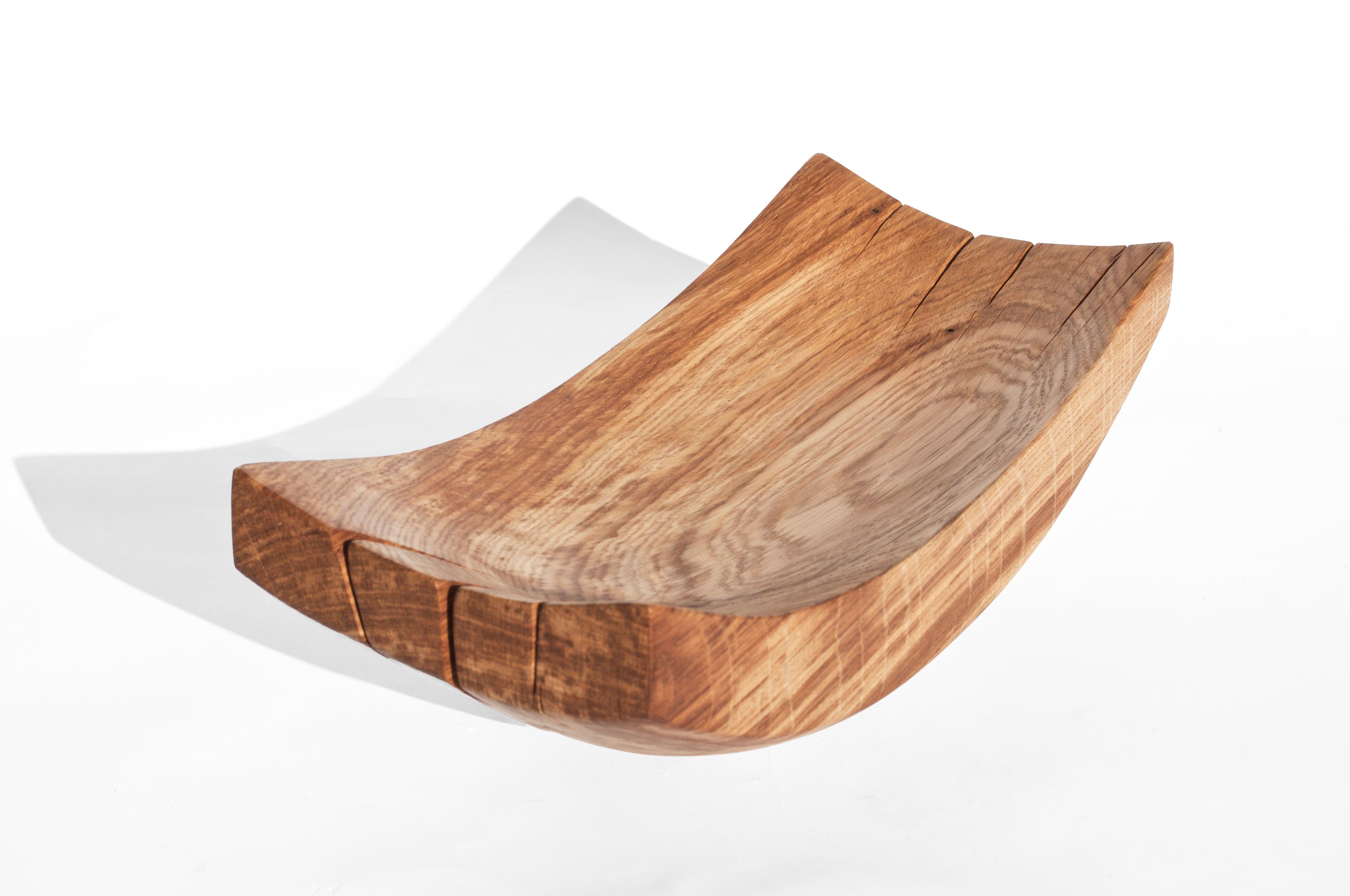 V21354 Vessel in Natural Oak Wood by Jörg Pietschmann For Sale 6