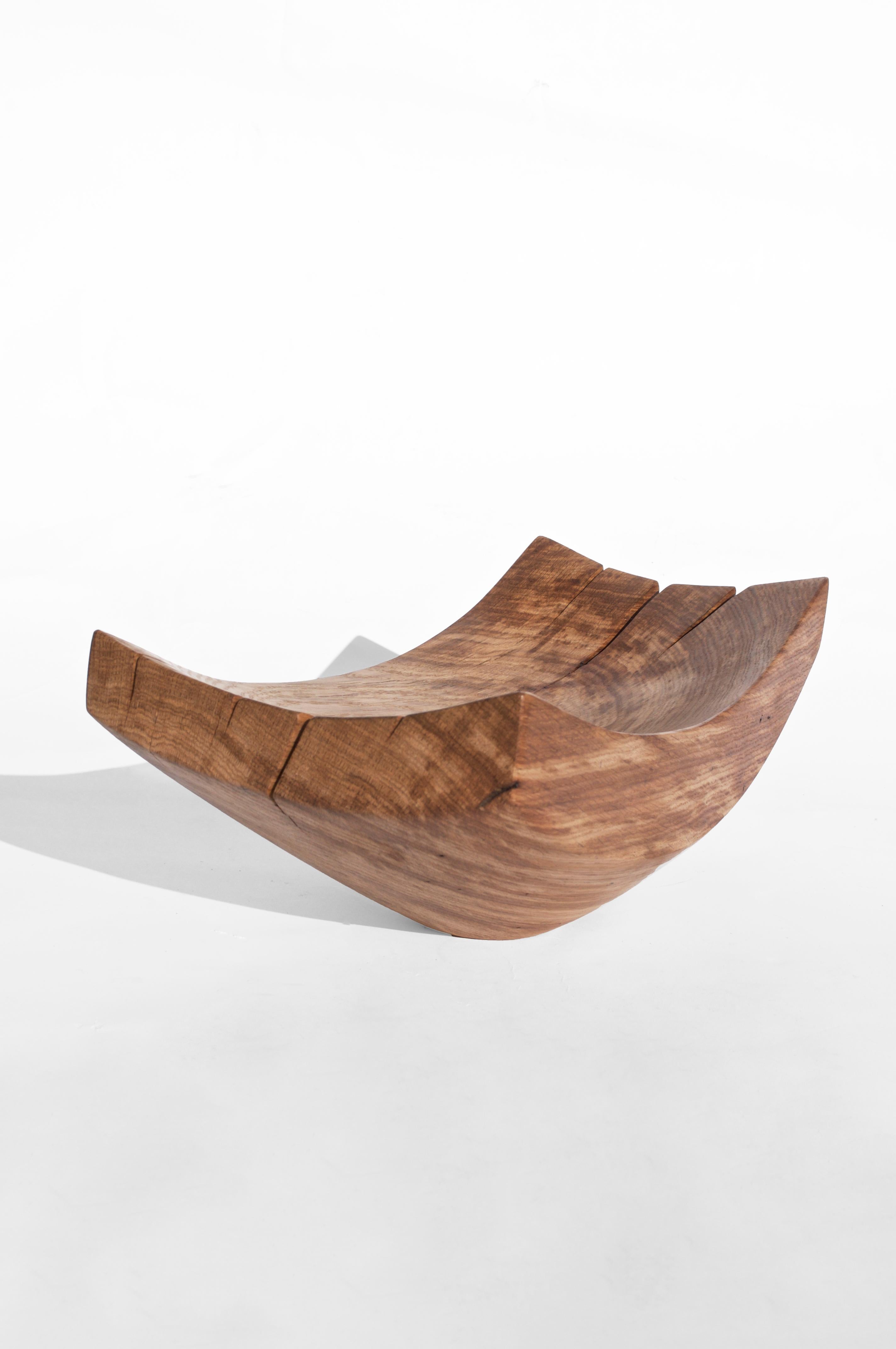V21354 Vessel in Natural Oak Wood by Jörg Pietschmann For Sale 1