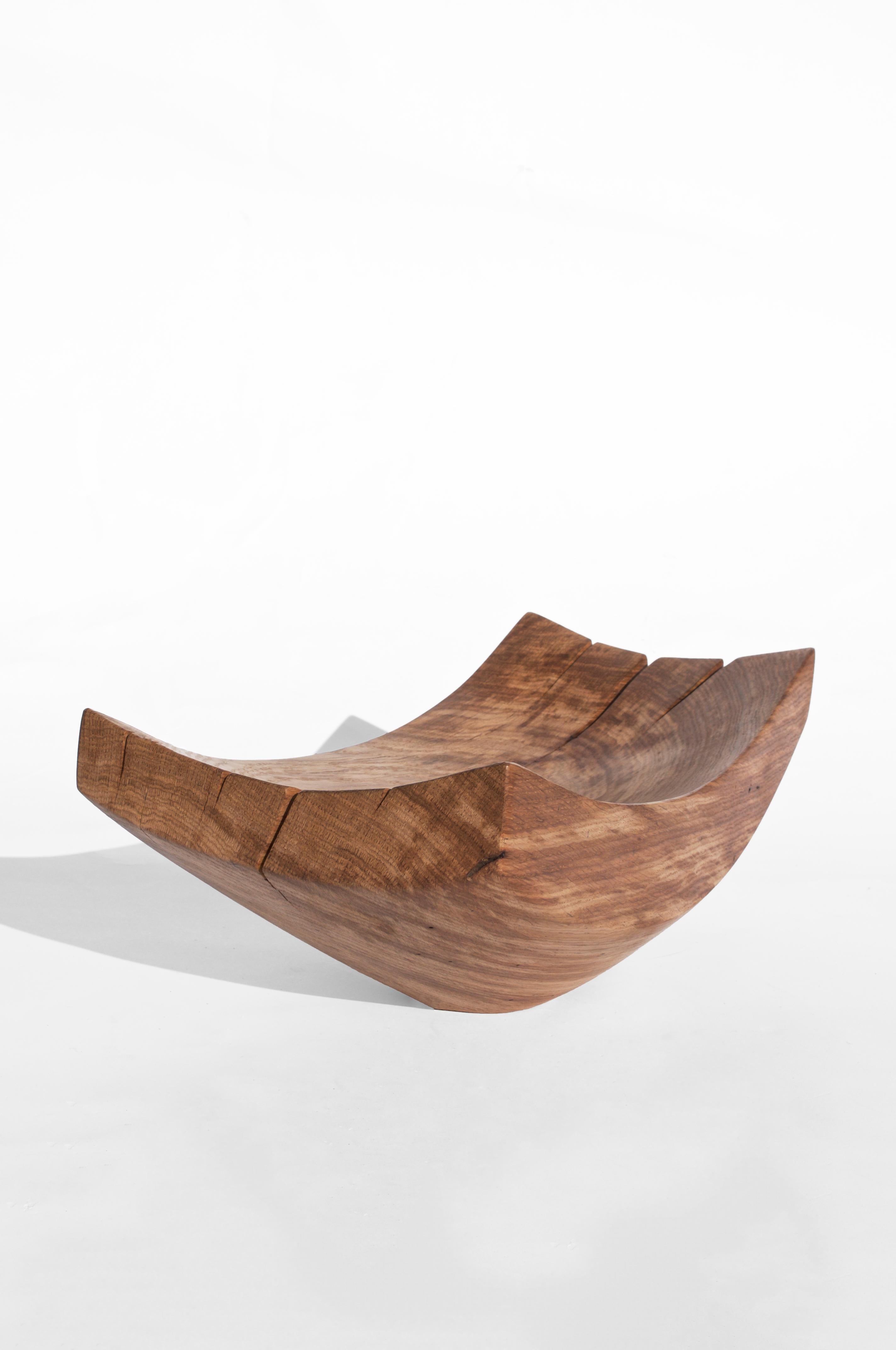 V21354 Vessel in Natural Oak Wood by Jörg Pietschmann For Sale 2