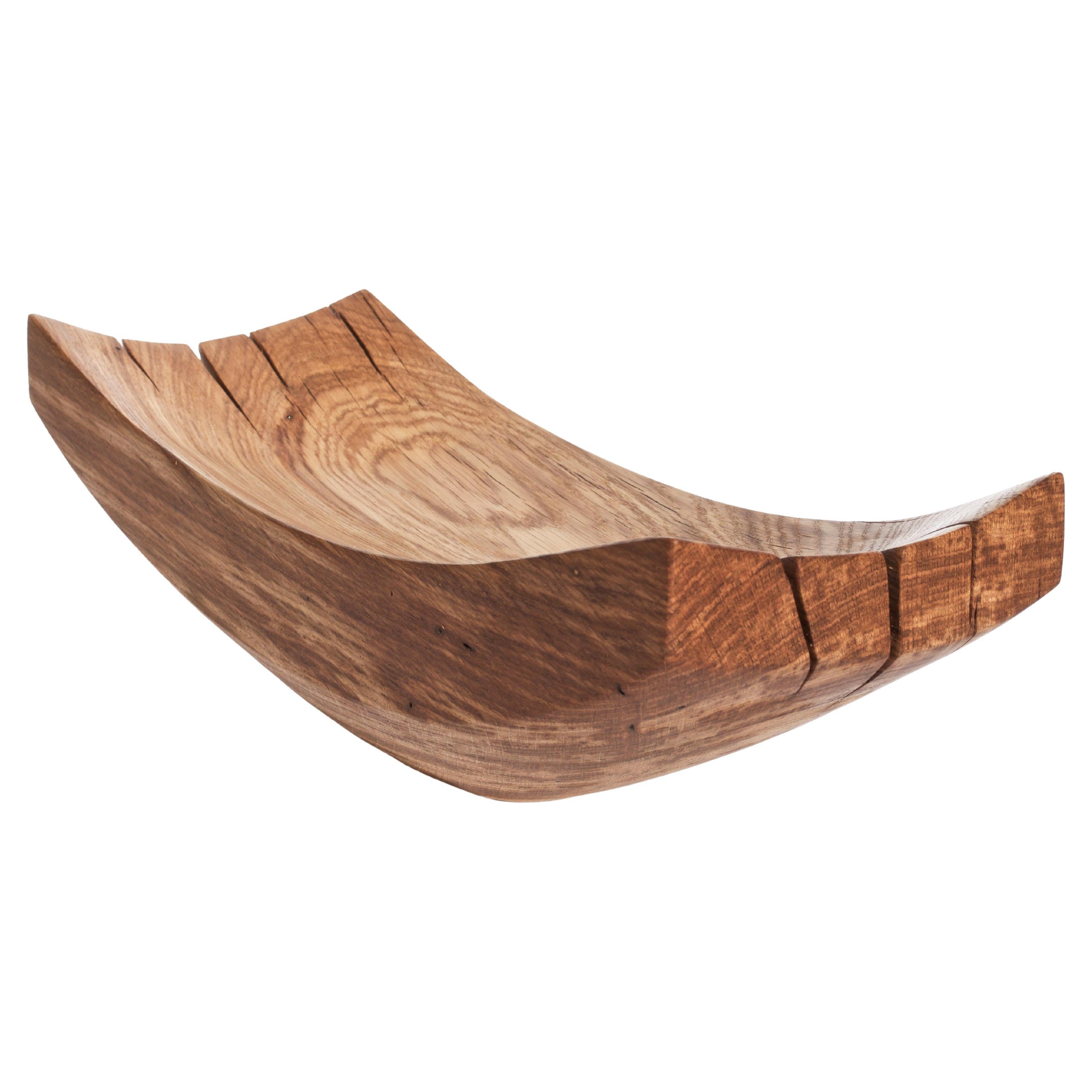 V21354 Vessel in Natural Oak Wood by Jörg Pietschmann