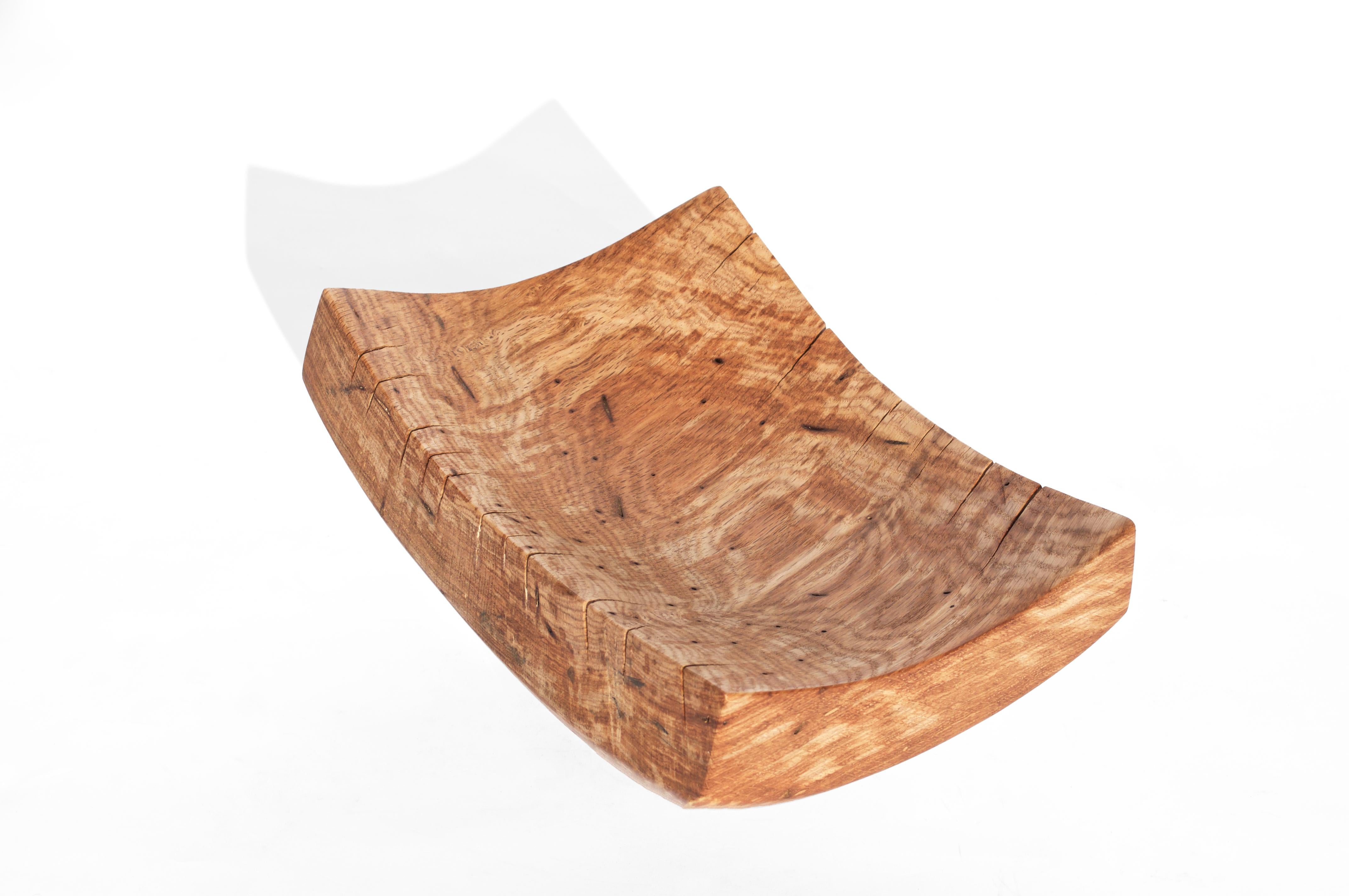 V21364 Vessel in Natural Oak Wood by Jörg Pietschmann For Sale 4