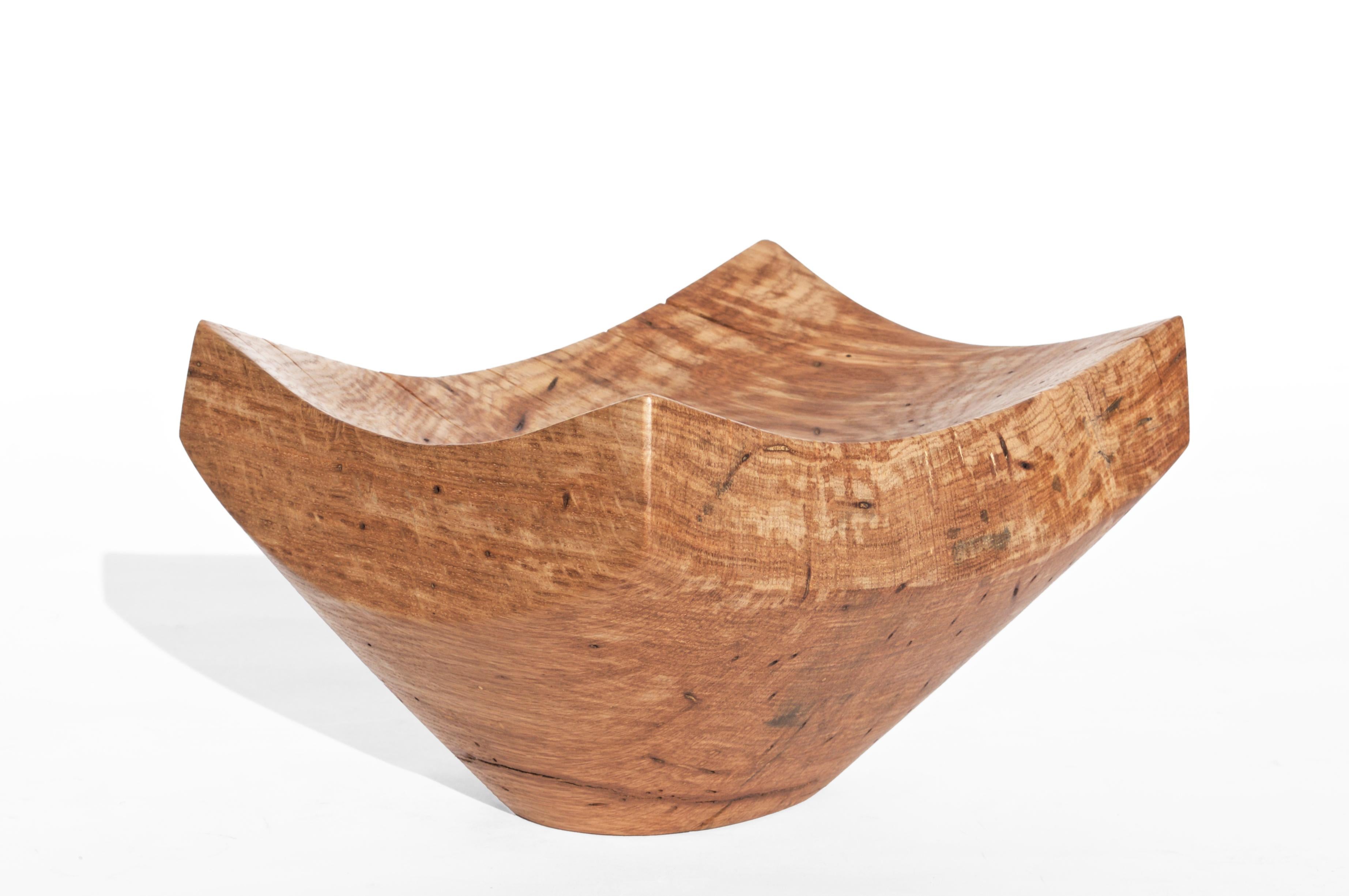 Contemporary V21364 Vessel in Natural Oak Wood by Jörg Pietschmann For Sale