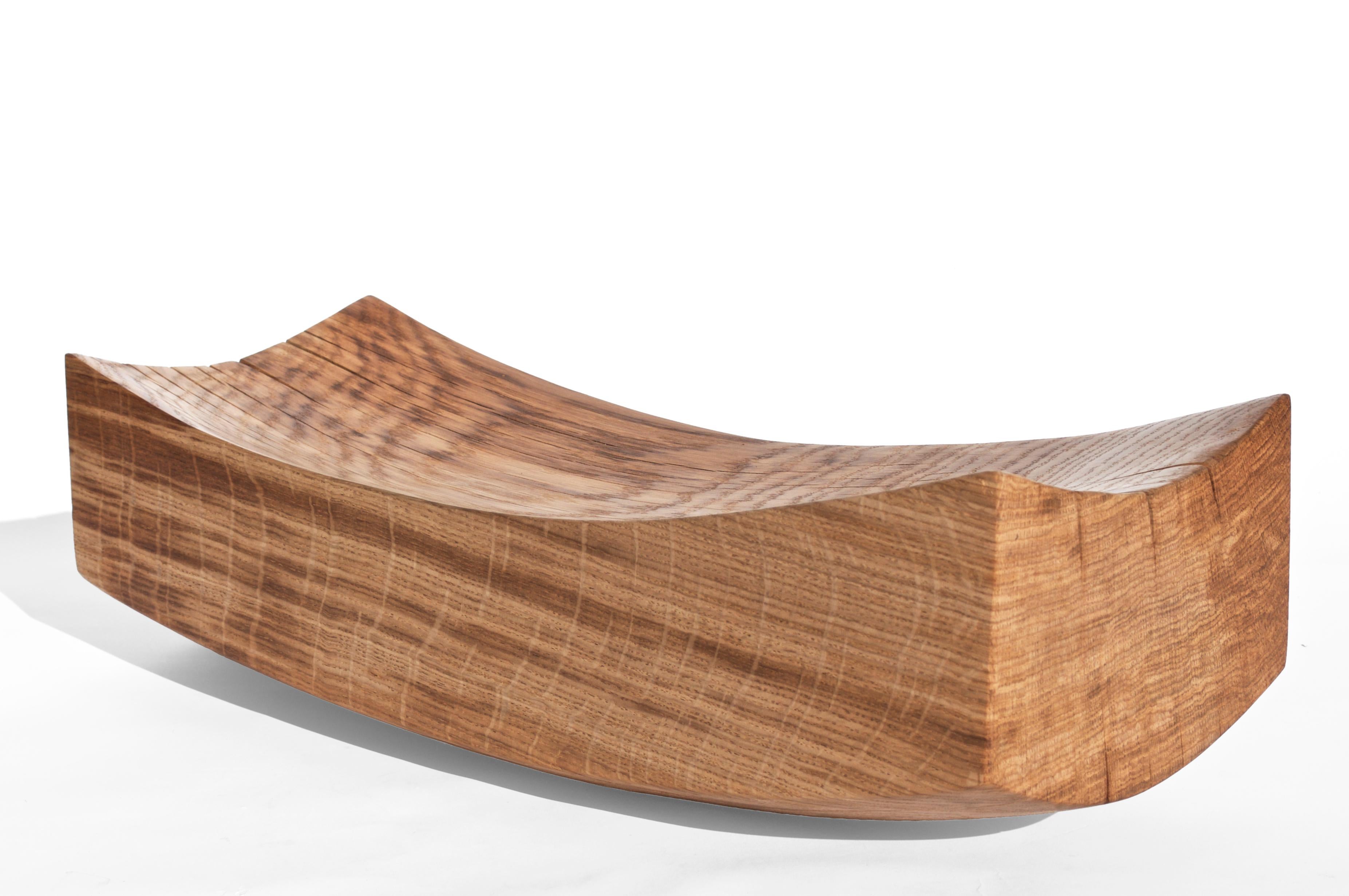 V21394 Vessel in Natural Oak Wood by Jörg Pietschmann For Sale 5