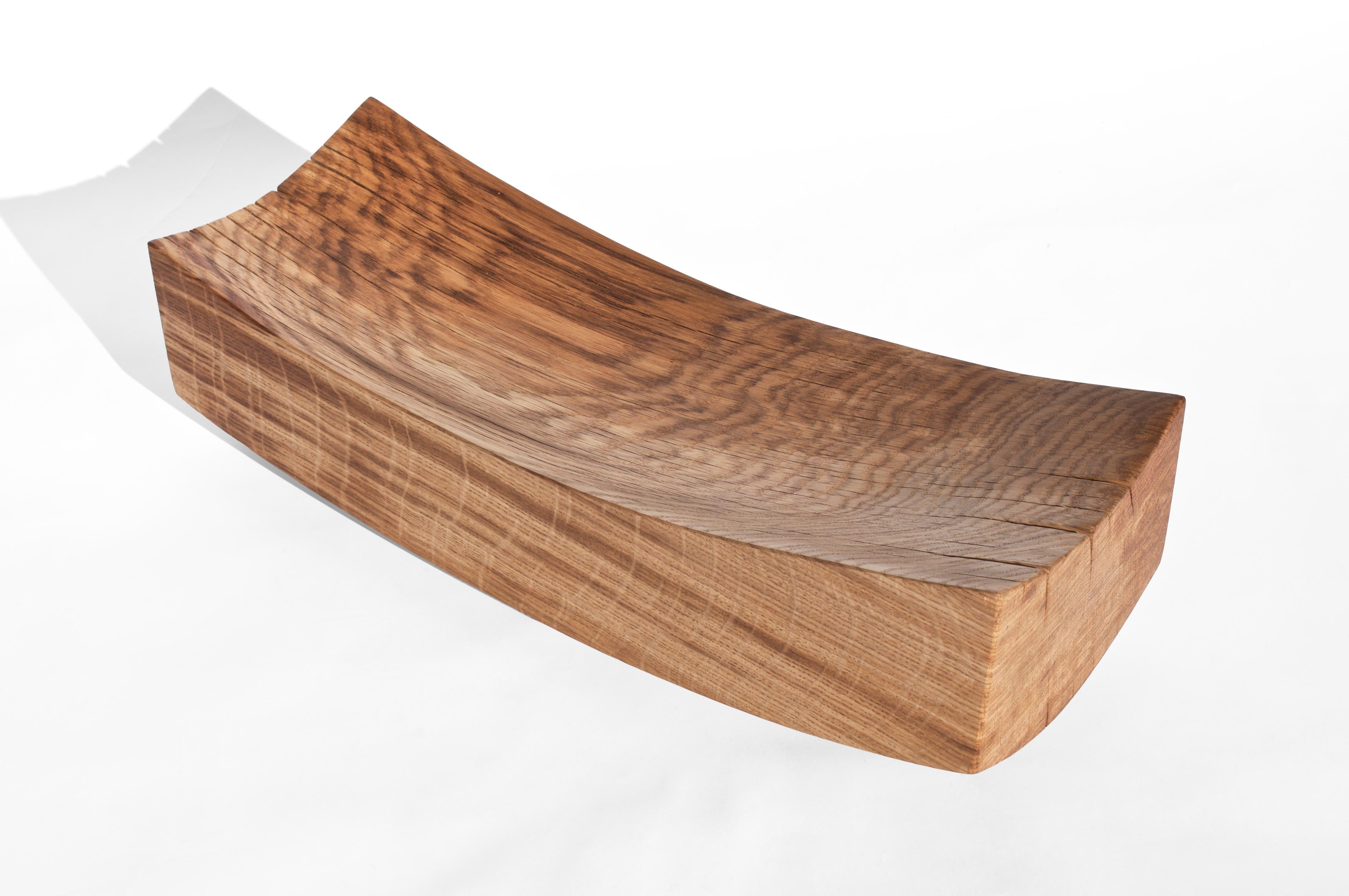 V21394 Vessel in Natural Oak Wood by Jörg Pietschmann For Sale 7