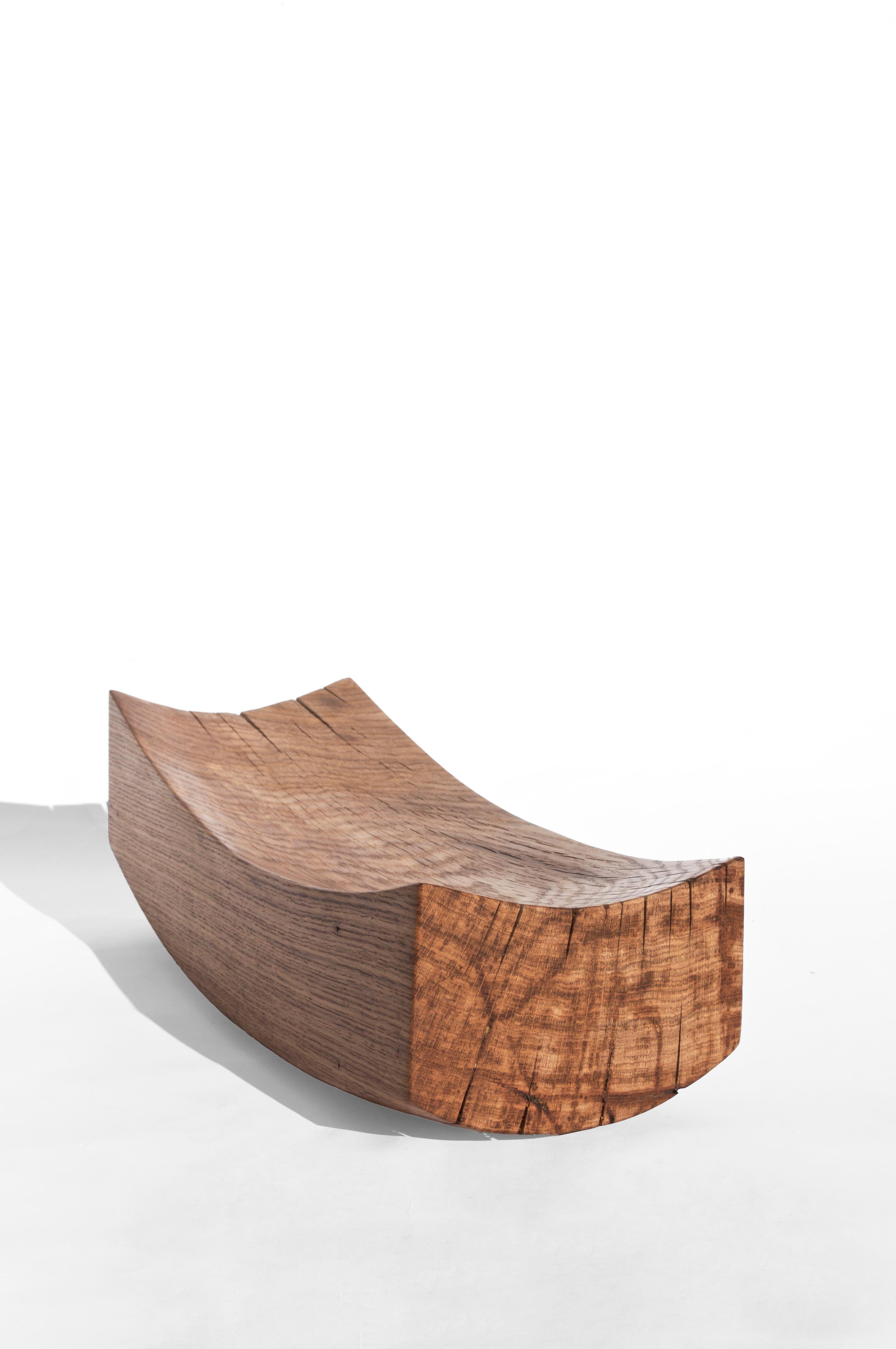 V21394 Vessel in Natural Oak Wood by Jörg Pietschmann For Sale 9
