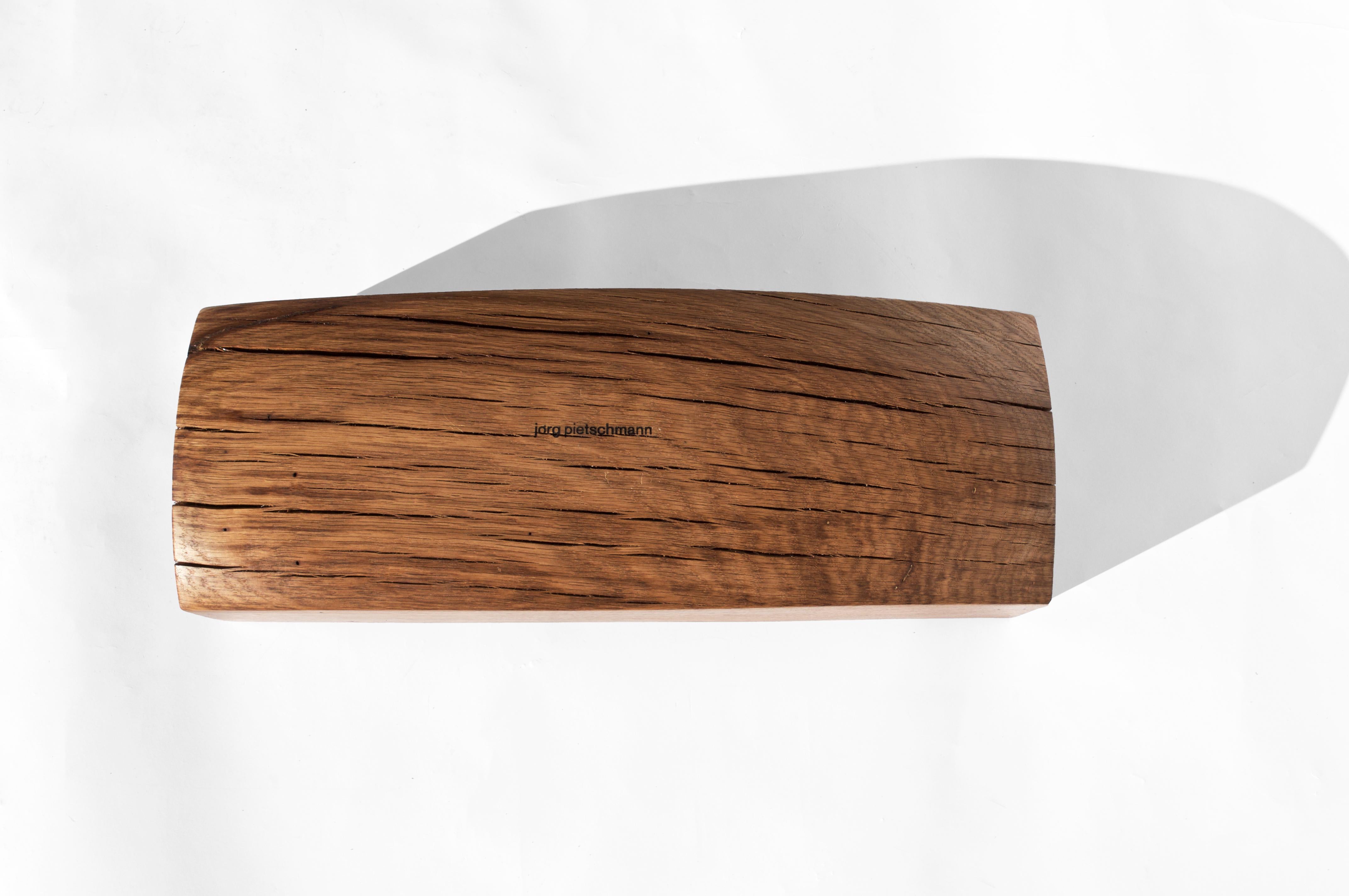 Contemporary V21394 Vessel in Natural Oak Wood by Jörg Pietschmann For Sale