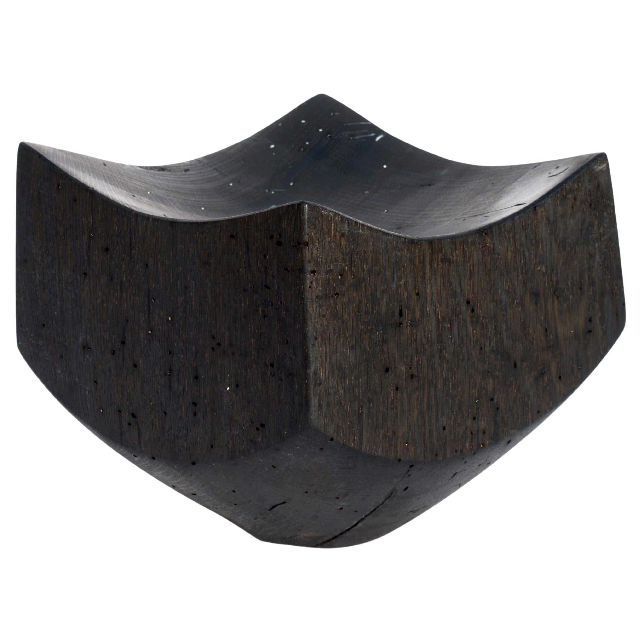 V21404 Gefäß aus oxidiertem Eichenholz von Jörg Pietschmann im Angebot