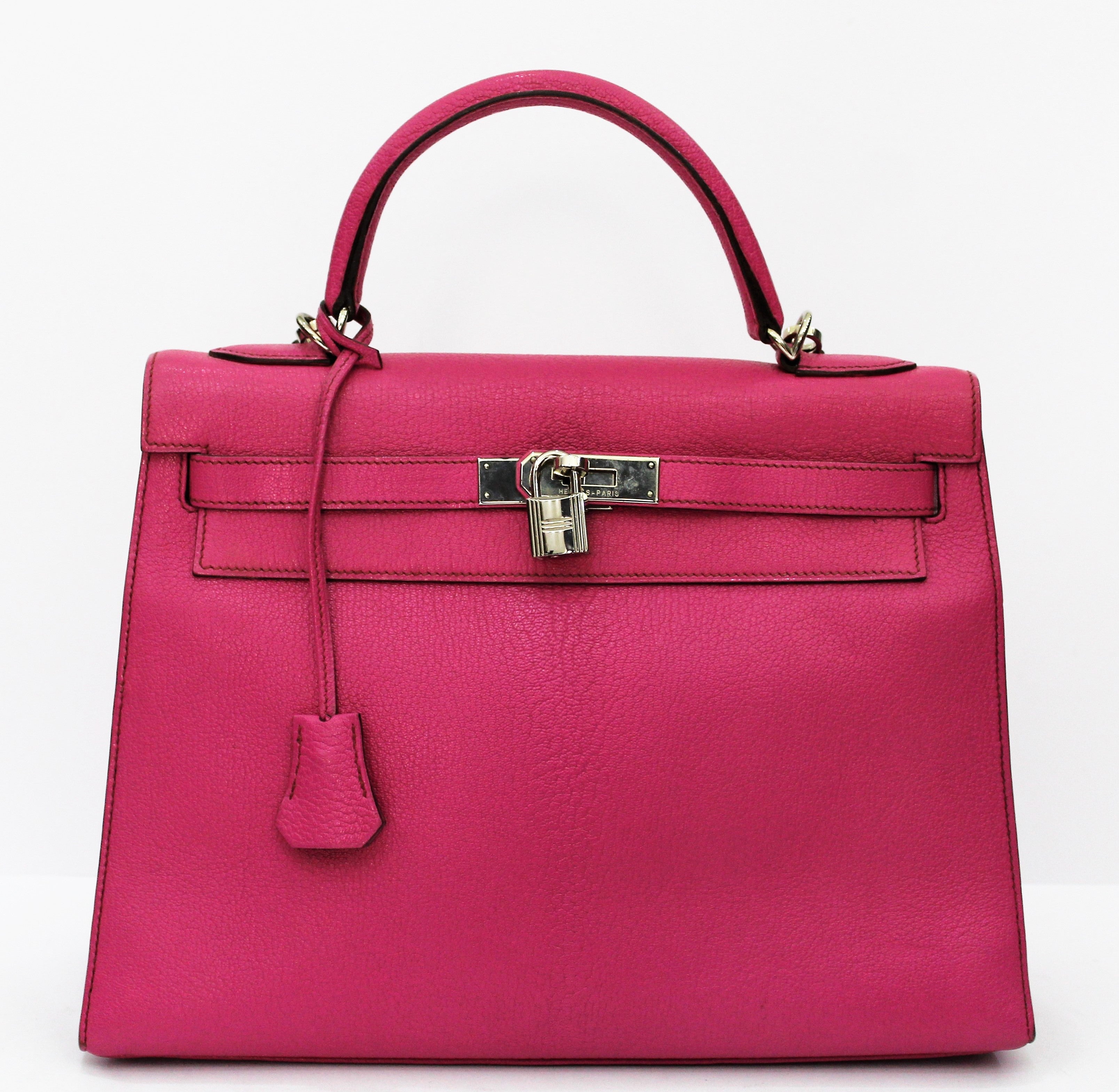 2004 Hermès Birkin 35 Fjord Leather Rouge Geranium Top Handle Bag For Sale  at 1stDibs