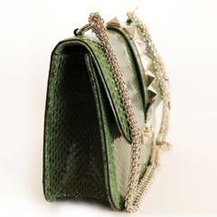 Va Va Voom Valentino Garavani Green Python Bag